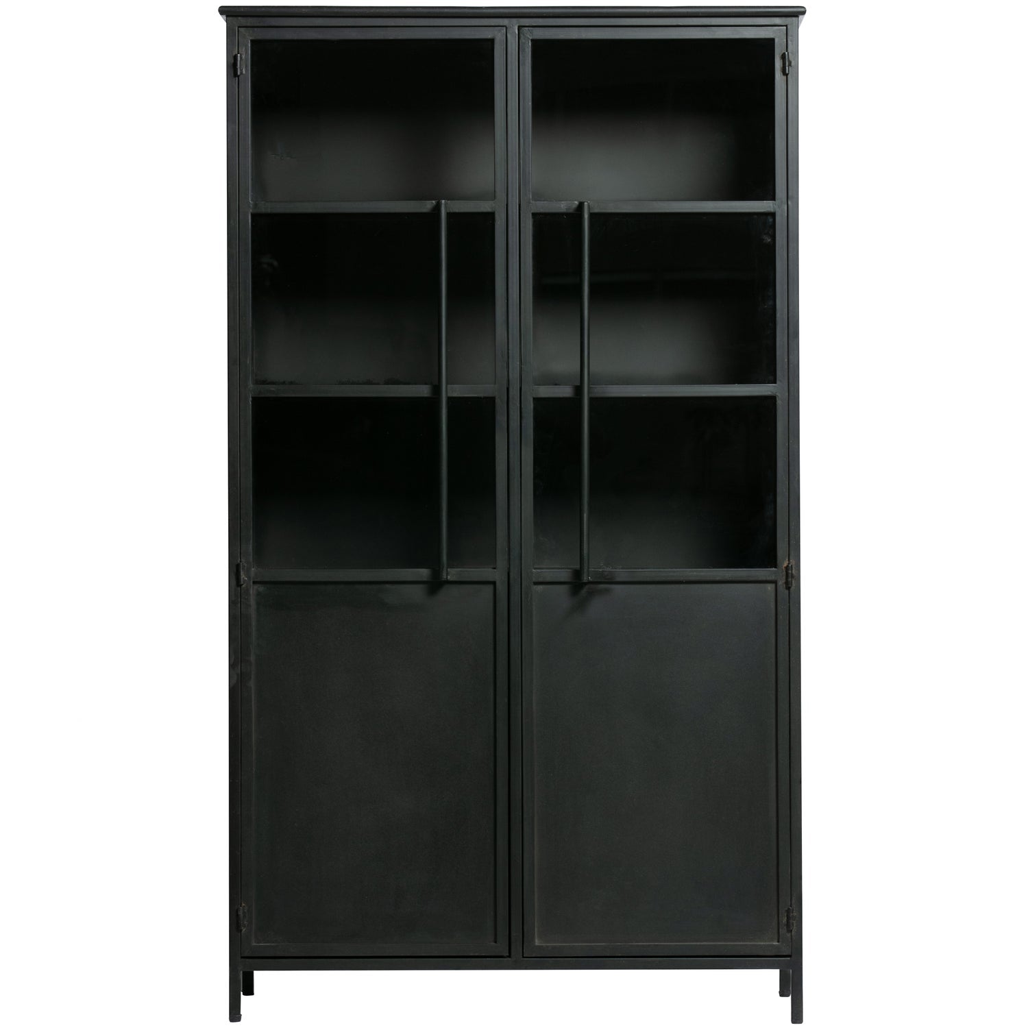 Vetrina 2 ante in metallo nero BePureHome 1710x99 cm