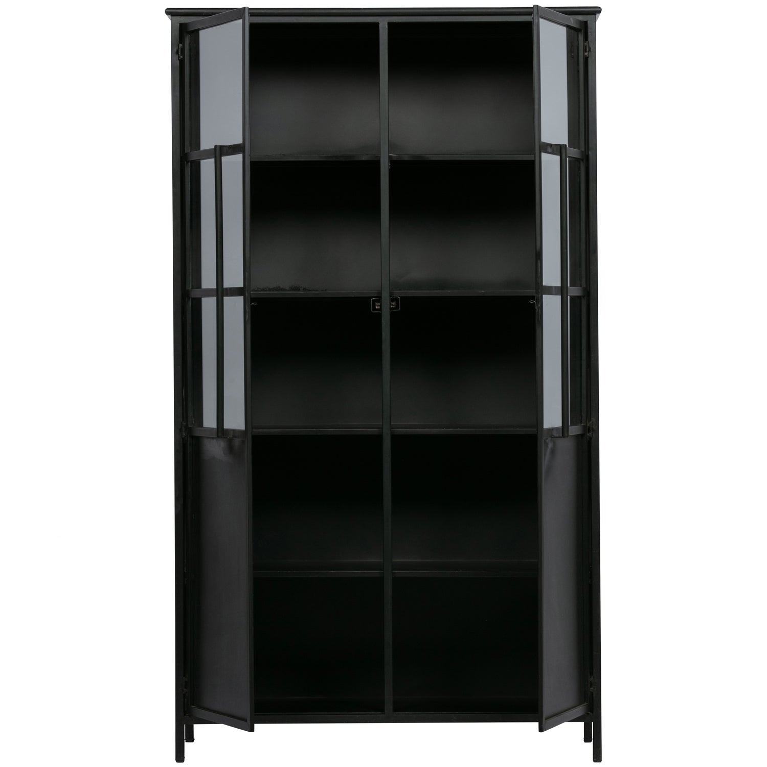 Vetrina 2 ante in metallo nero BePureHome 1710x99 cm