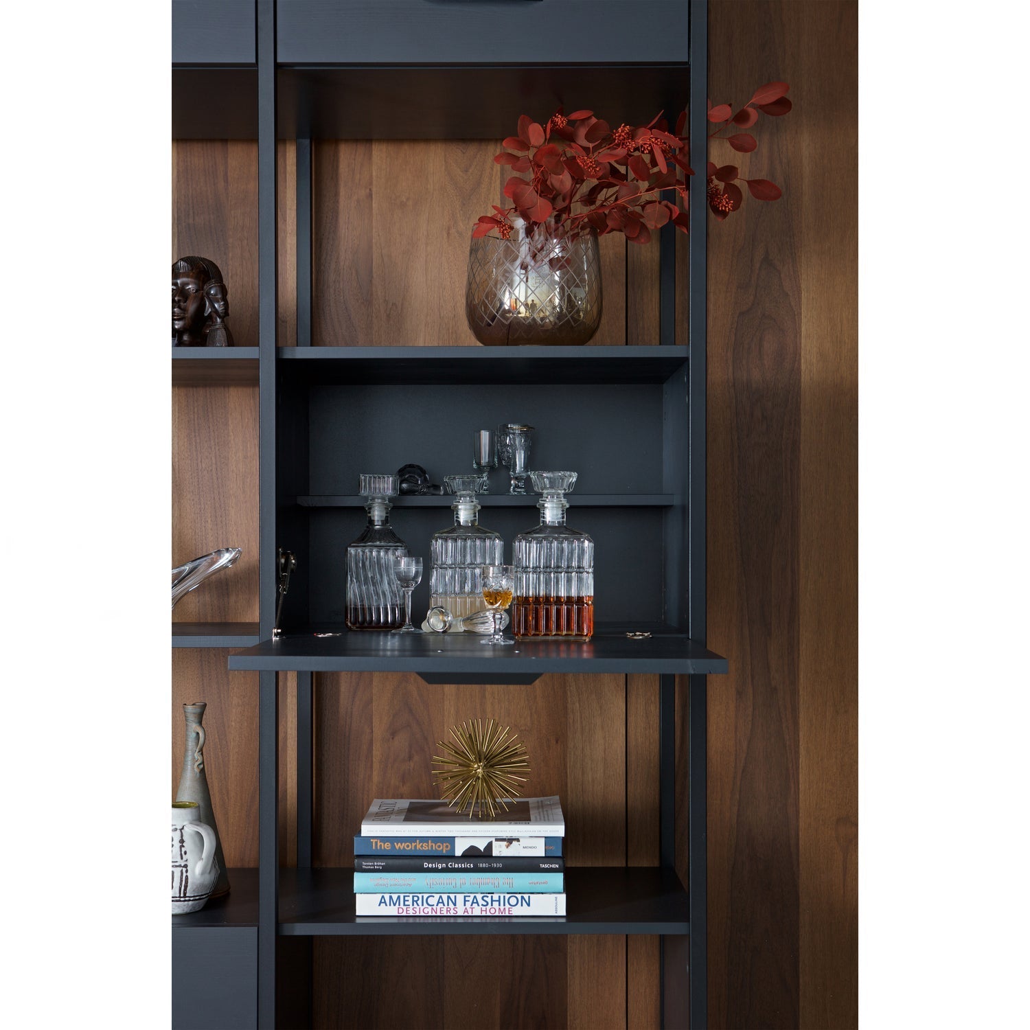 Armadio in acciaio nero opaco Legacy 220x123 cm