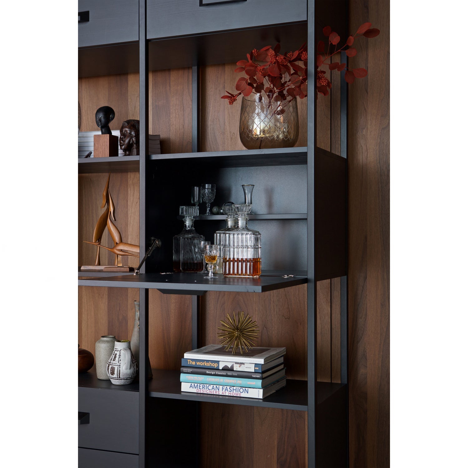 Armadio in acciaio nero opaco Legacy 220x123 cm