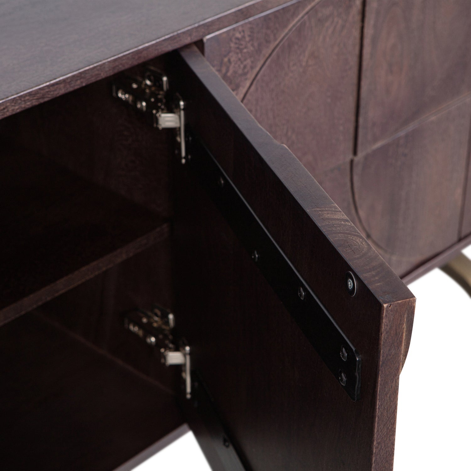 Madia 4 ante 1 cassetto in legno di mango Draw 70x180 cm