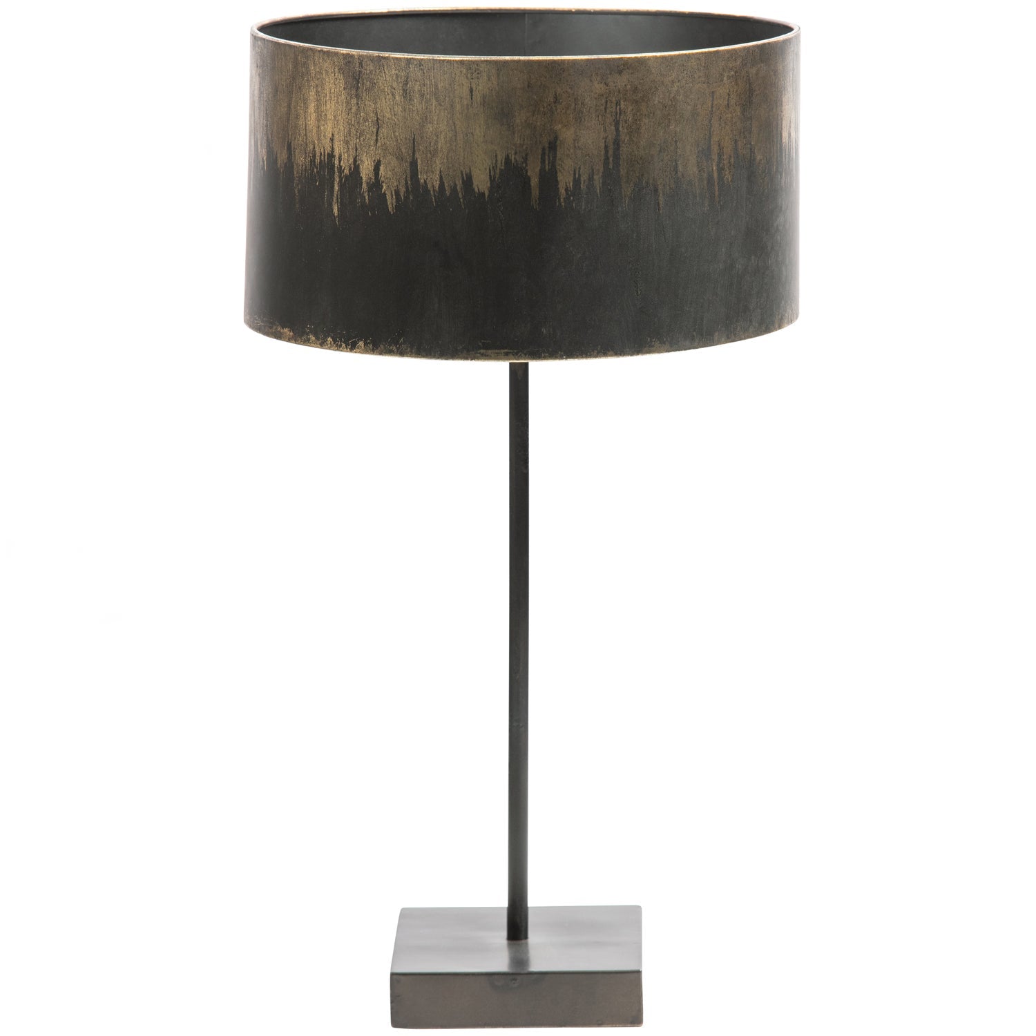 Lampada da tavolo in acciaio nero Blackout 56x34 cm