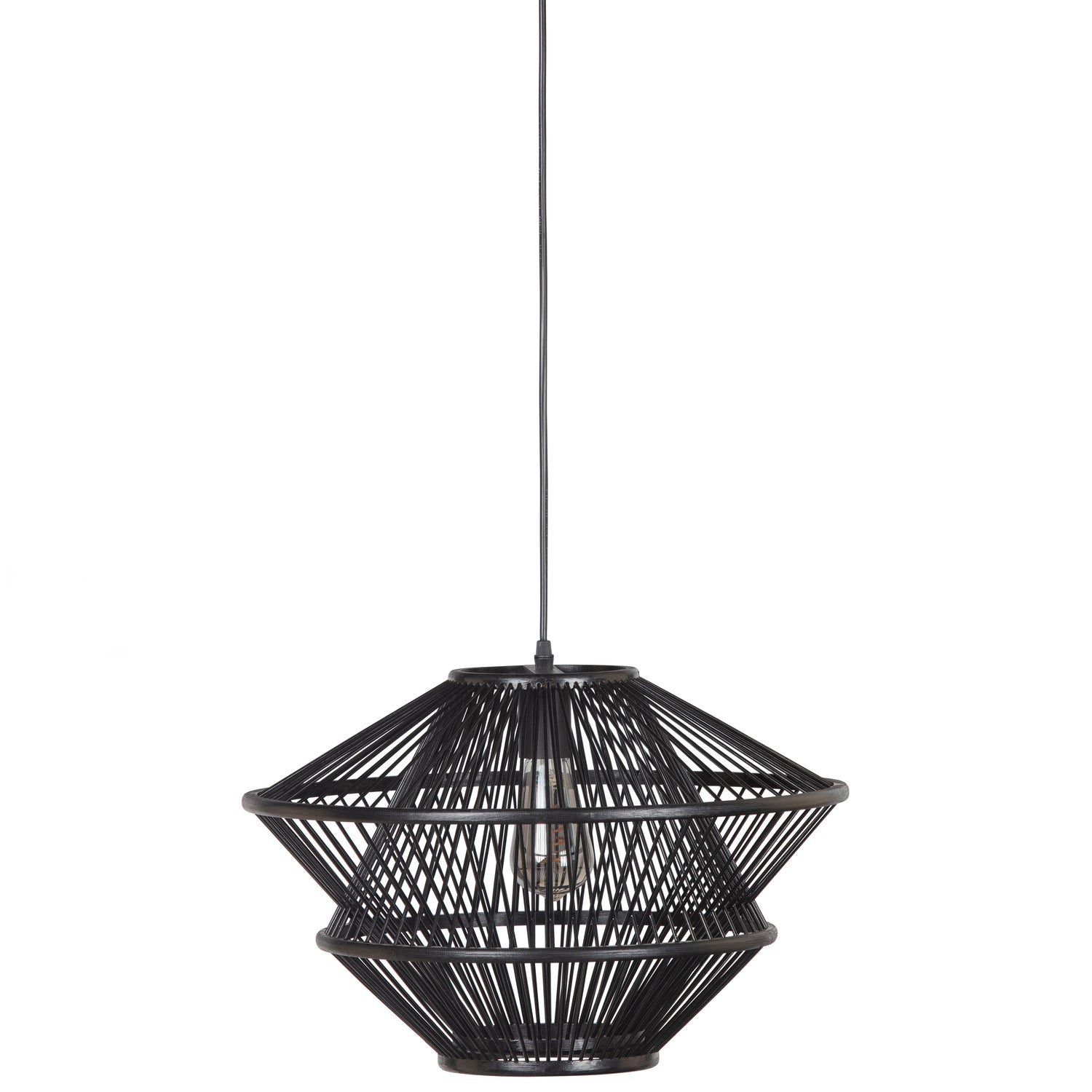 Lampe à suspension en bambou Bamboo 31x46 cm