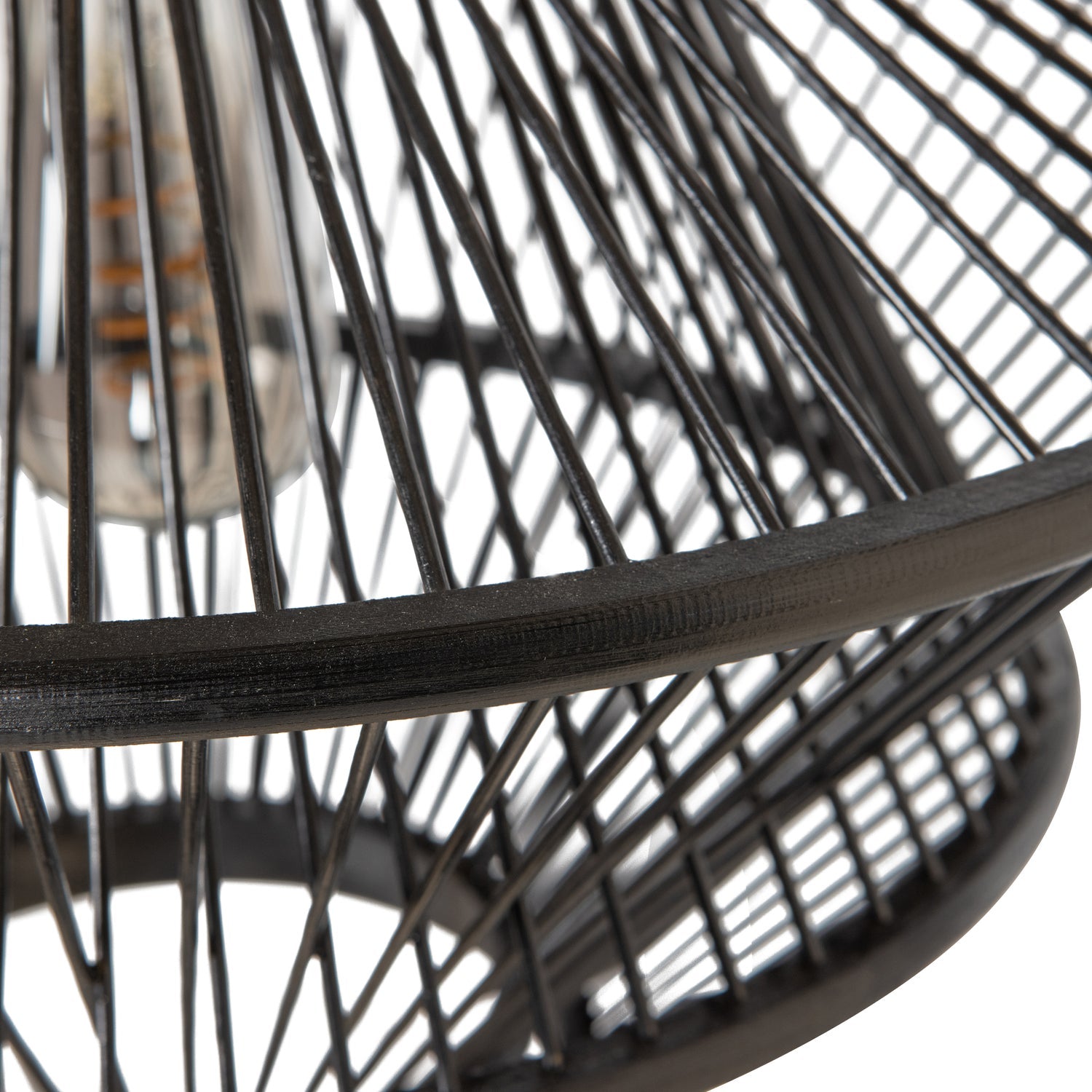 Lampe à suspension en bambou Bamboo 31x46 cm