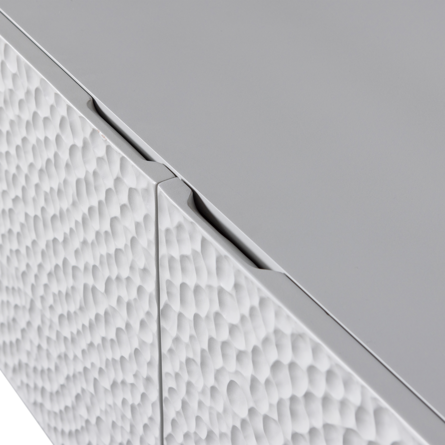 Meuble TV 4 portes couleur brouillard Carved 56x181 cm