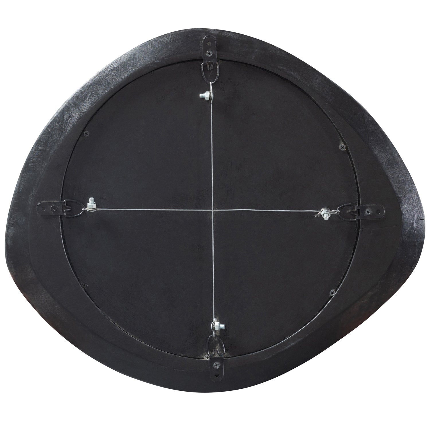 Specchio con cornice in legno nera opaca Enclose 70x60 cm