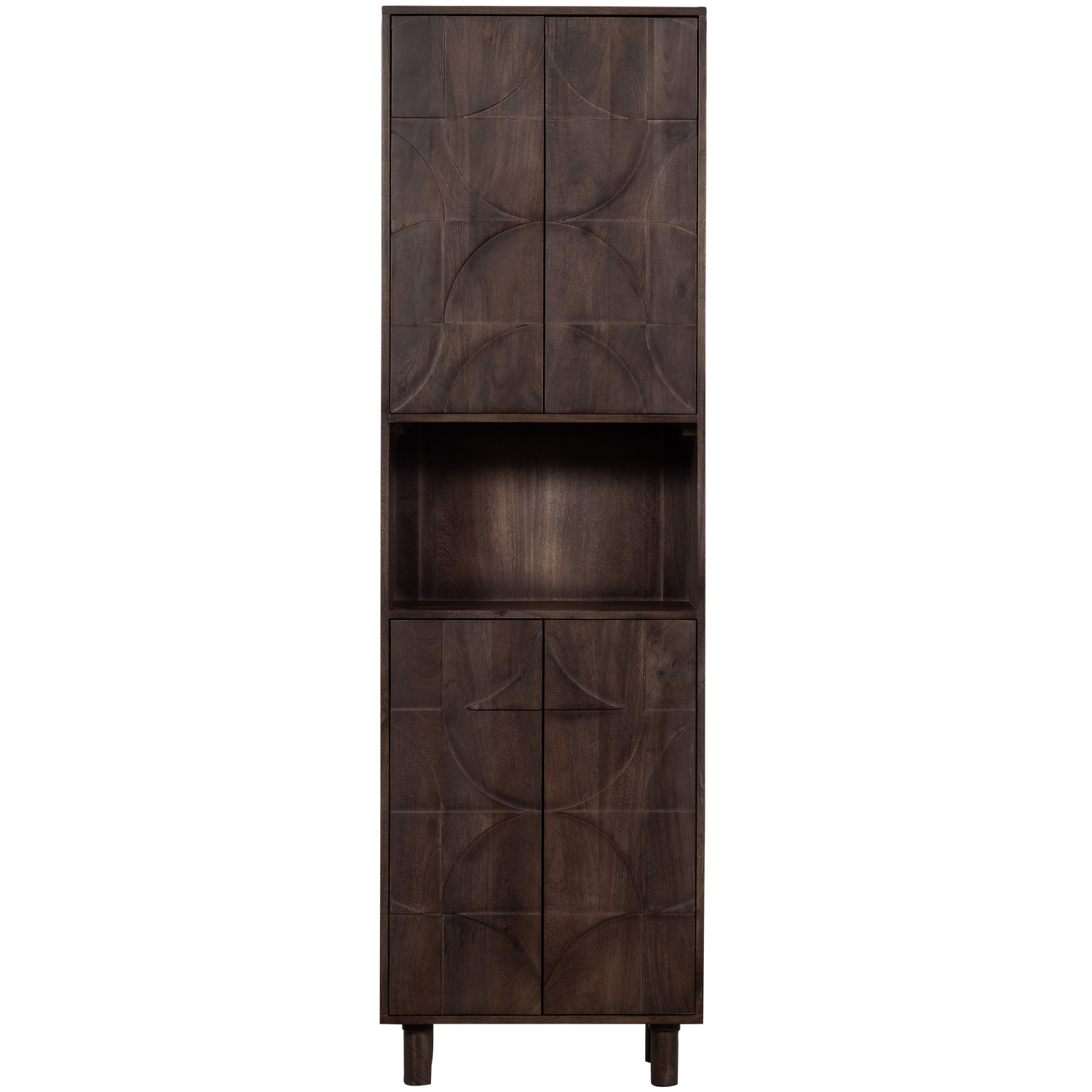 Buffet 4 portes en bois de manguier Draw 200x60 cm