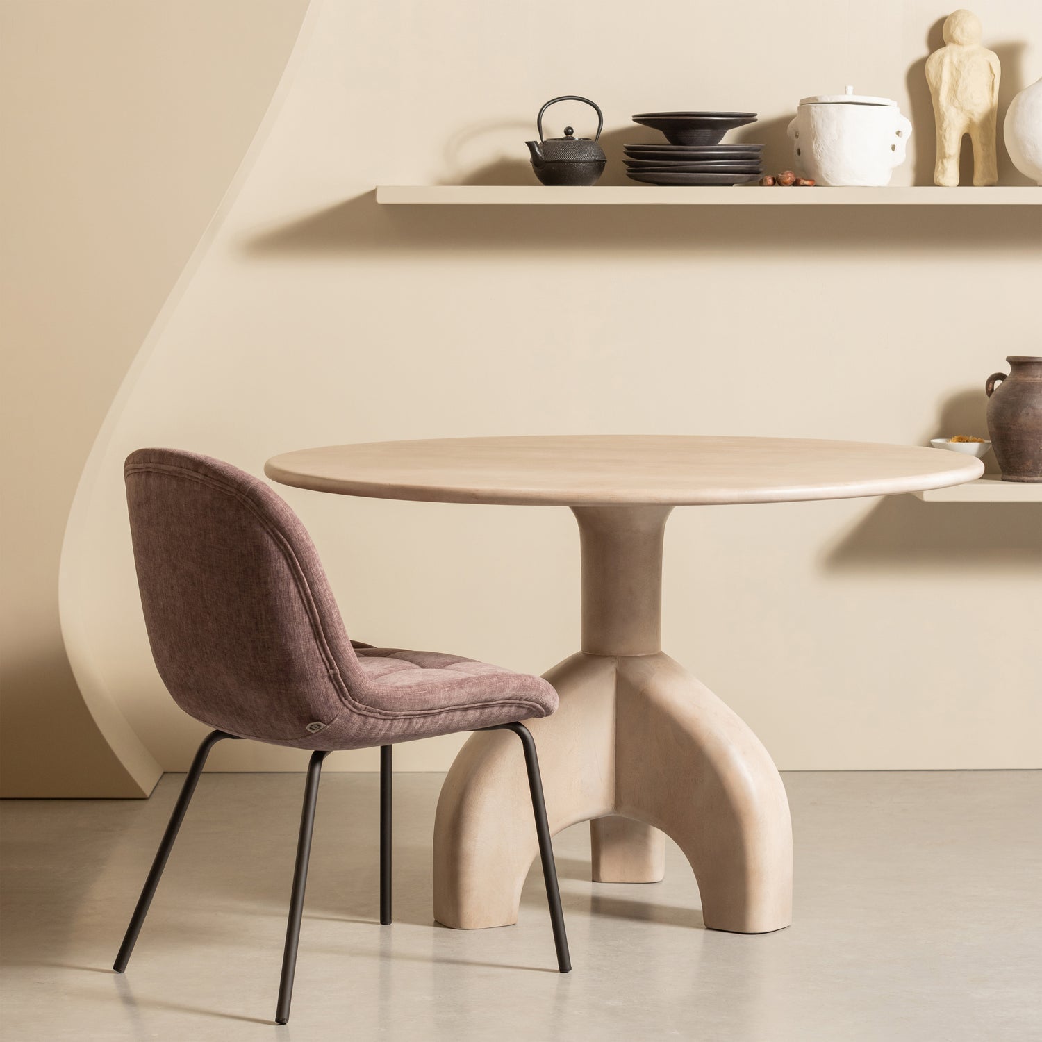 Table à manger en bois de manguier marron Smooth 76x120 cm