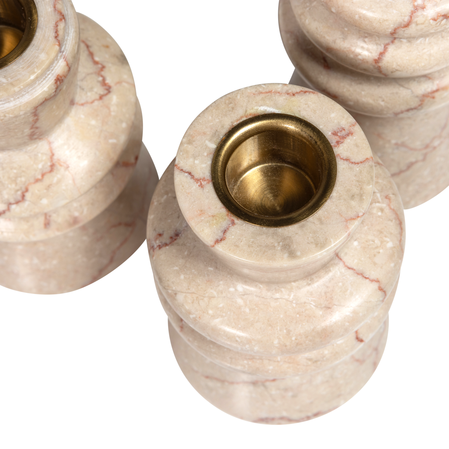 Set 3 candelieri in marmo Troop 11x7 cm