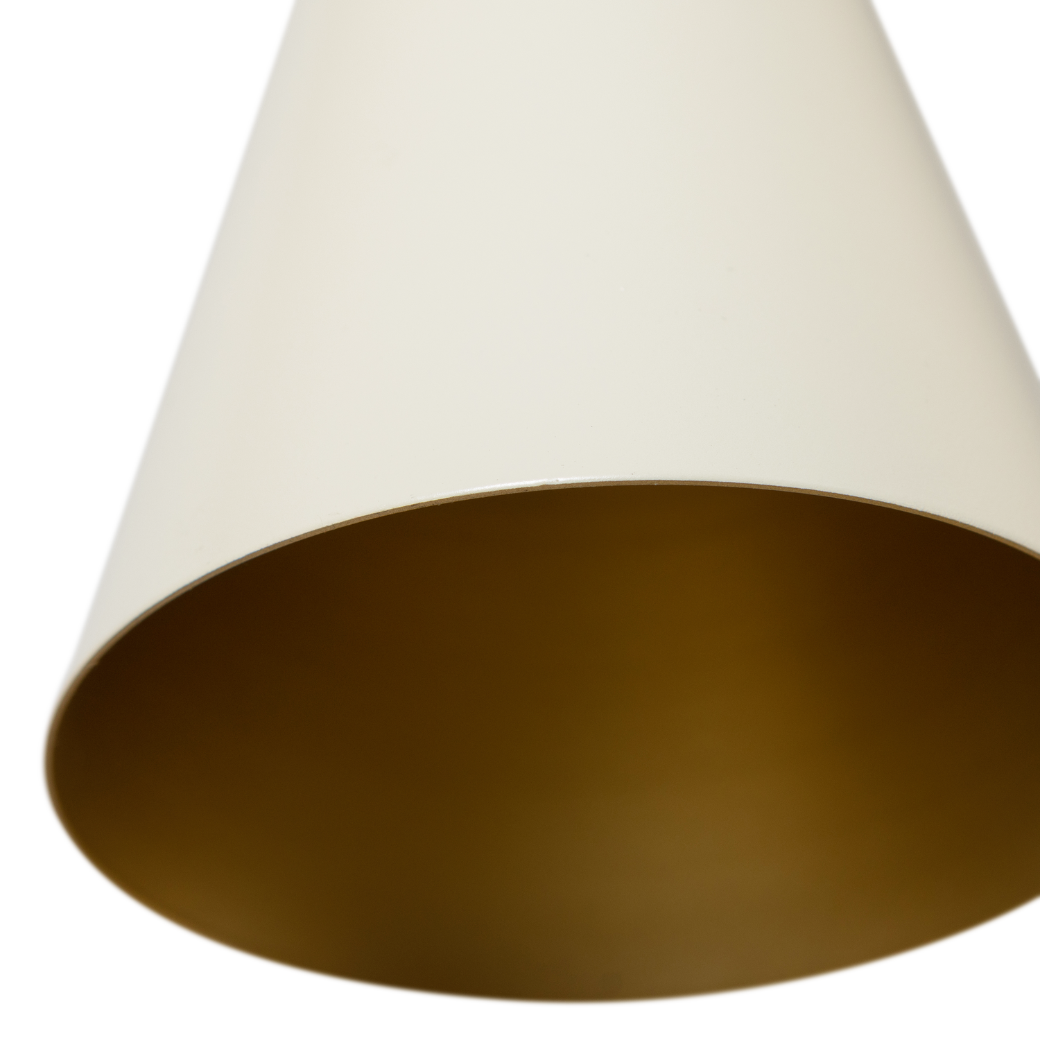 Lampada a sospensione in metallo sabbia/oro Body 45x10 cm