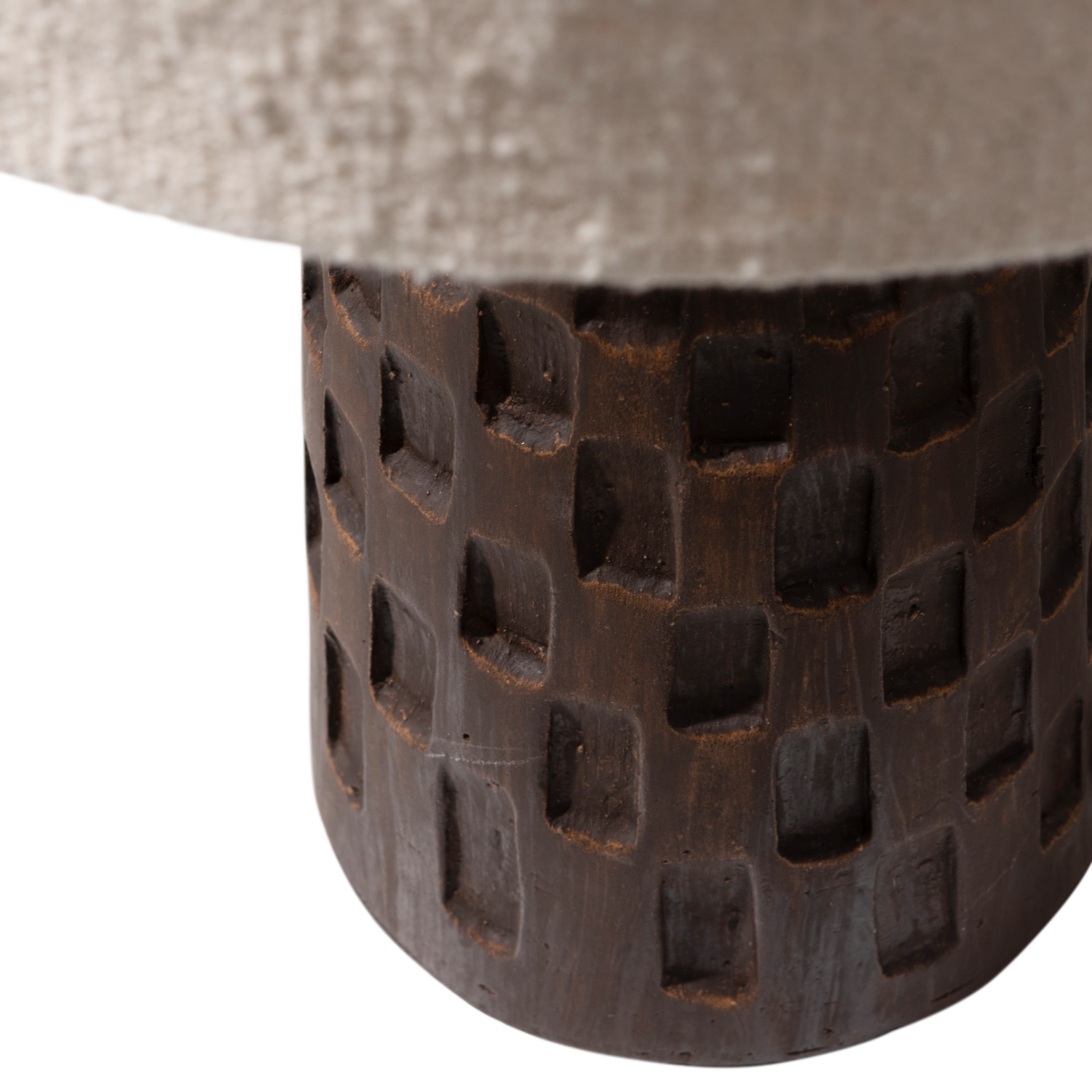 Lampada da tavolo in terracotta marrone Loaf 46x30 cm