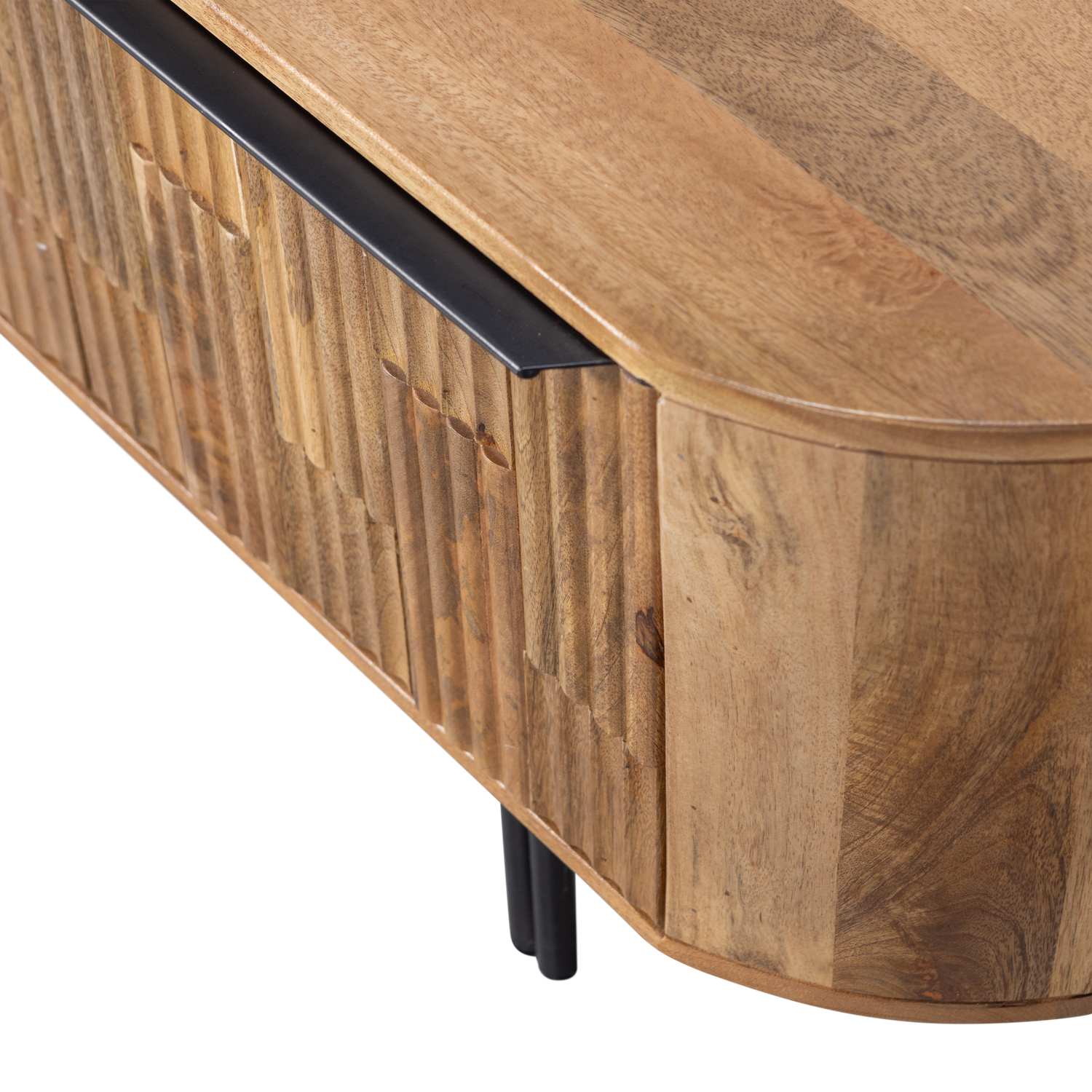 Meuble TV en bois de manguier Effortless 50x147cm