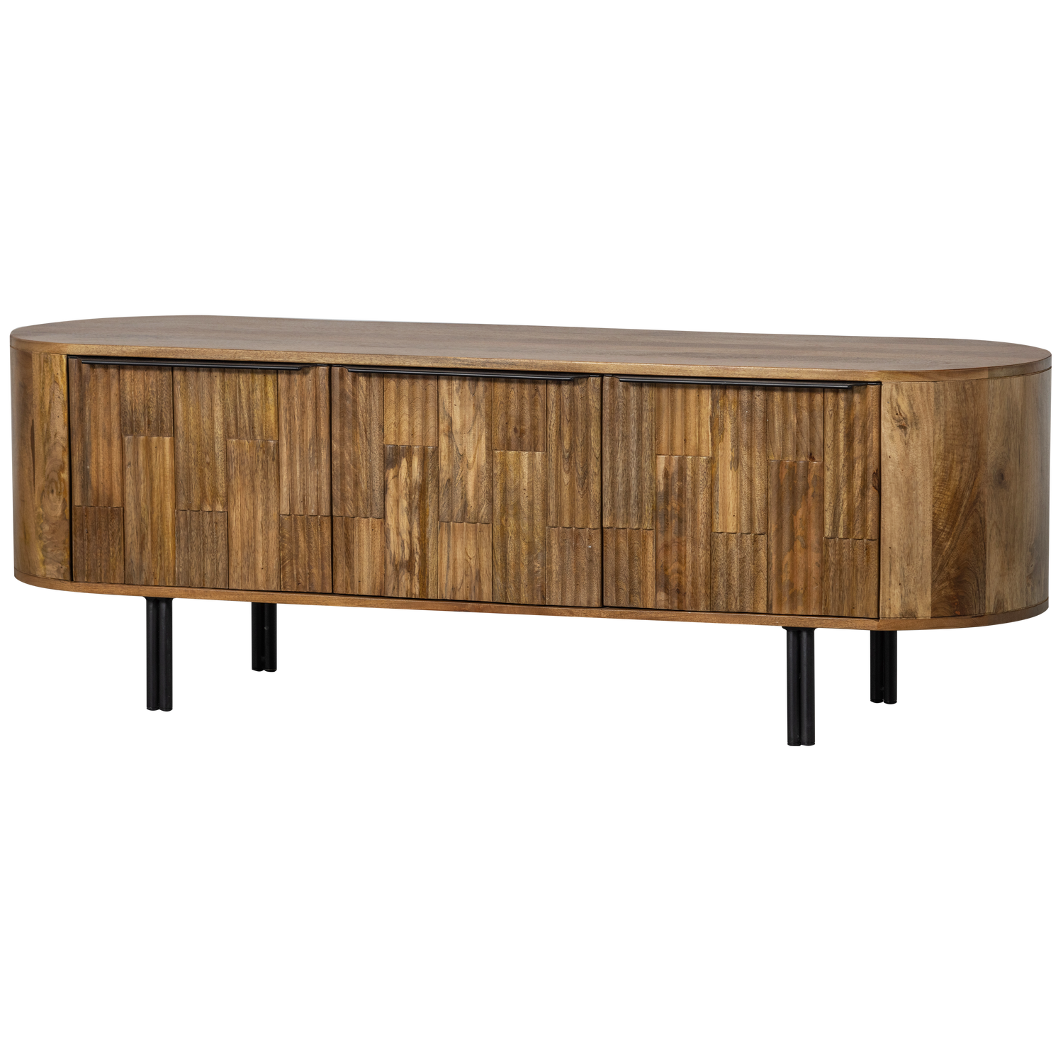 Meuble TV en bois de manguier Effortless 50x147cm