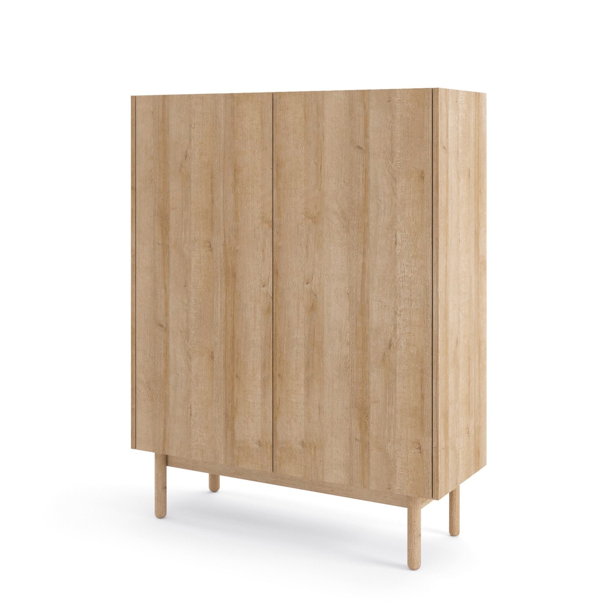 Buffet 2 portes en bois laminé Arnesia 97x122 cm