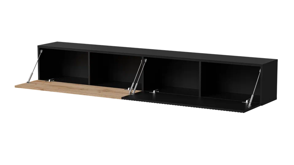 Meuble TV suspendu 1 porte Étoile 200x30 cm