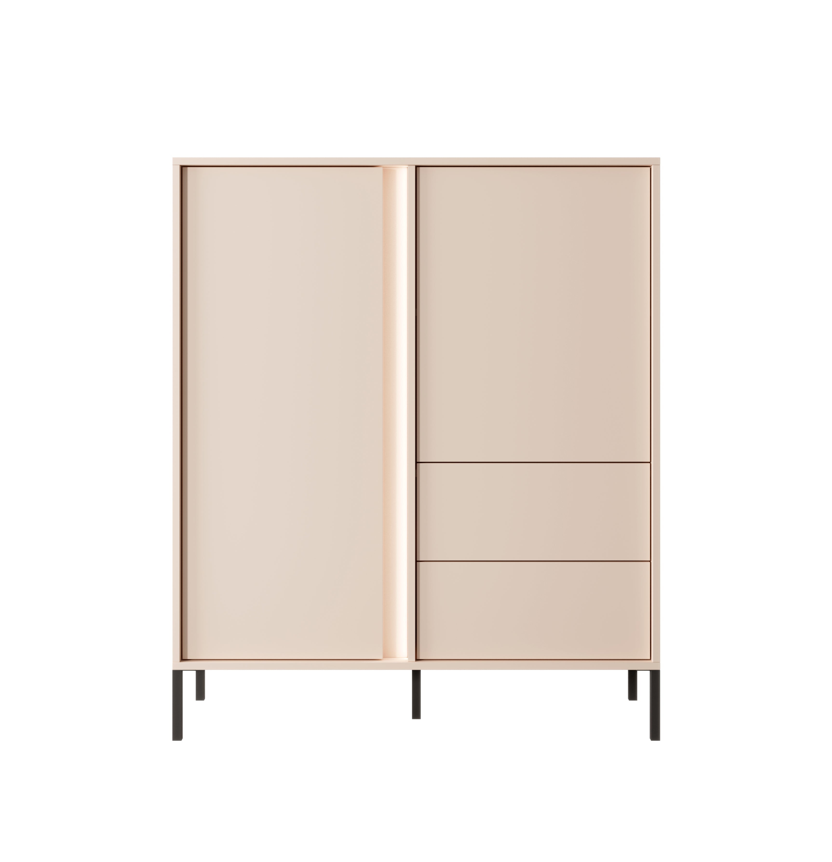 Credenza con 2 ante e 2 cassetti Eos 103x123 cm