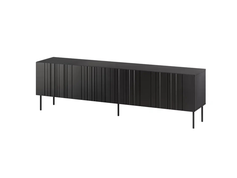 Buffet 4 portes avec pied en métal Lune 200x75 cm