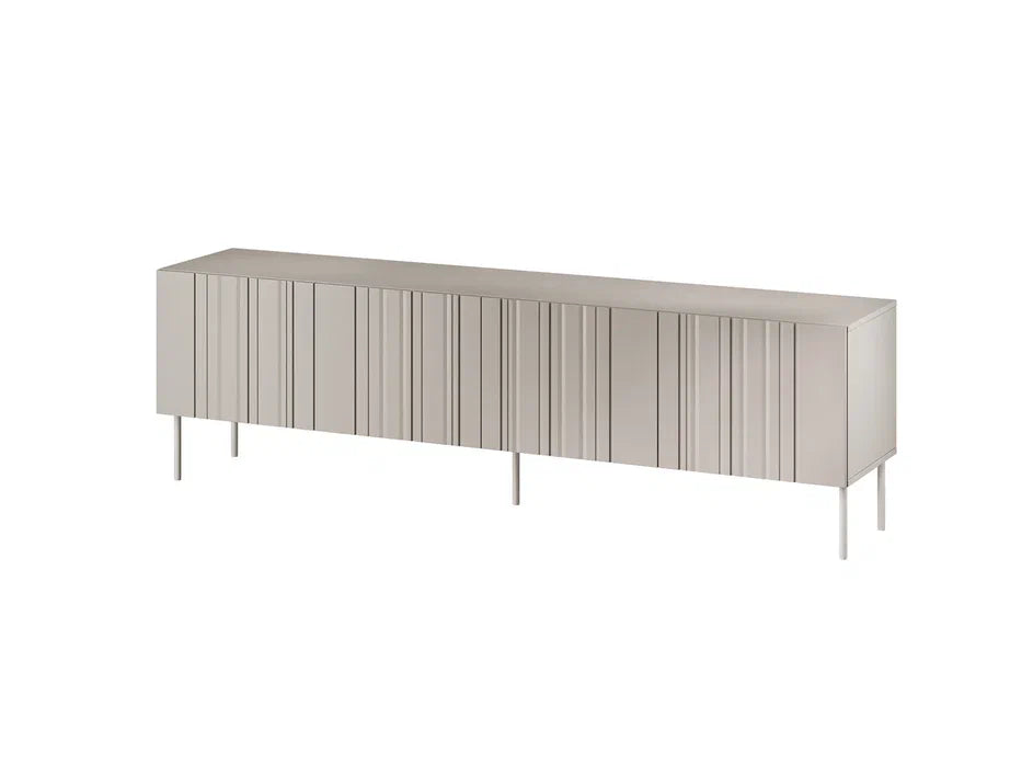 Buffet 4 portes avec pied en métal Lune 200x75 cm