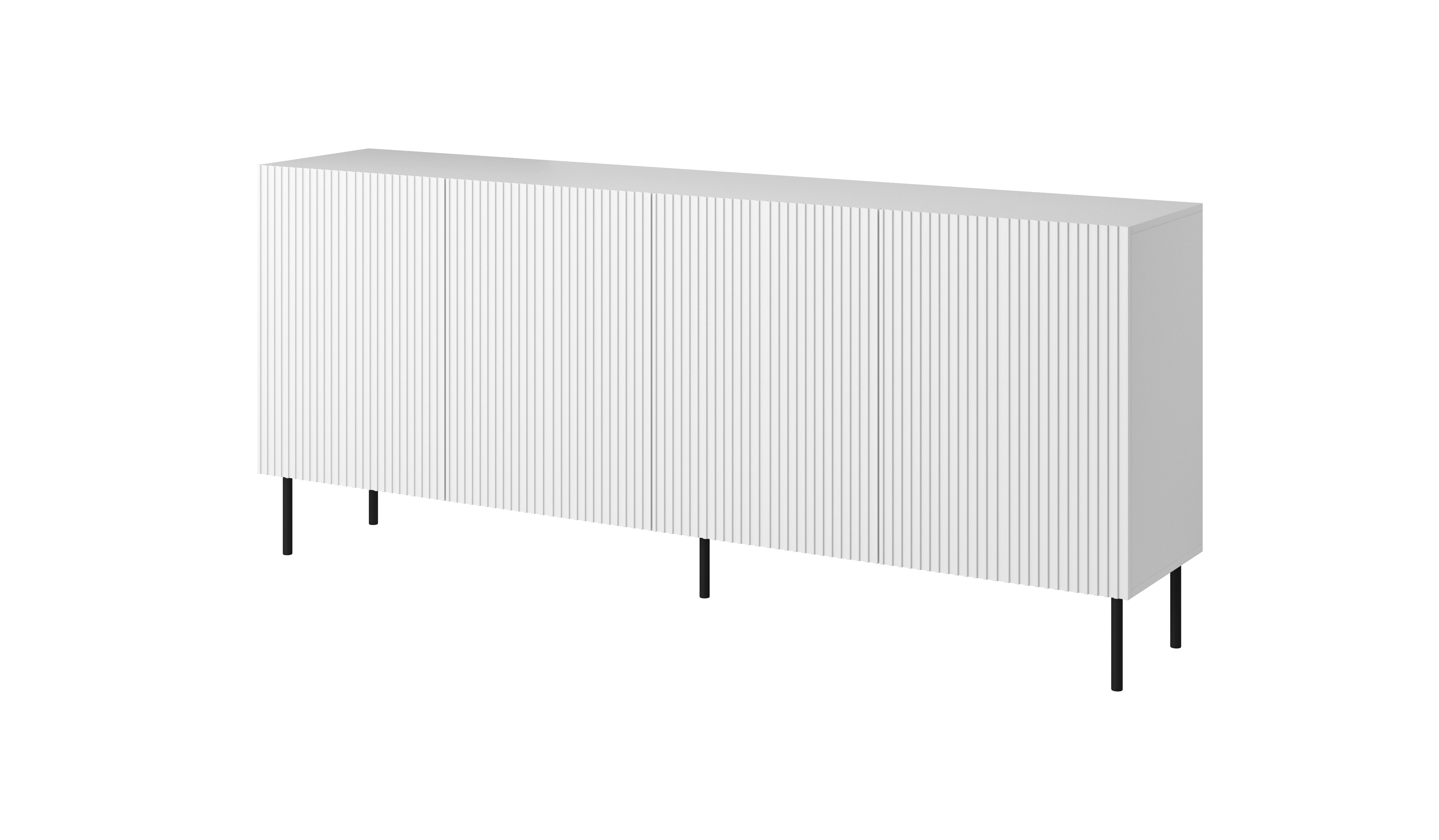 Buffet 4 portes avec pied en métal Bijou 200x82 cm