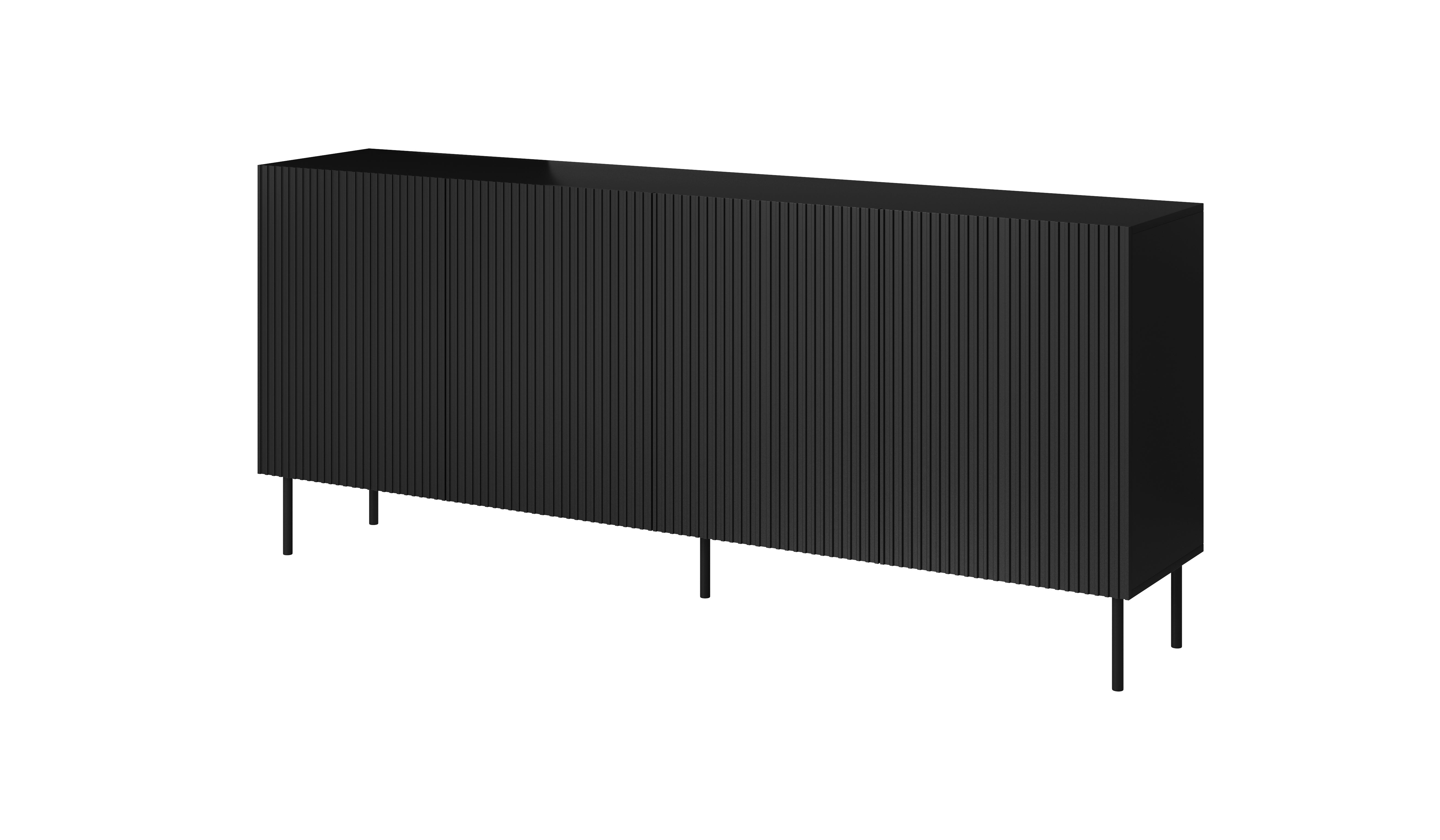 Buffet 4 portes avec pied en métal Bijou 200x82 cm