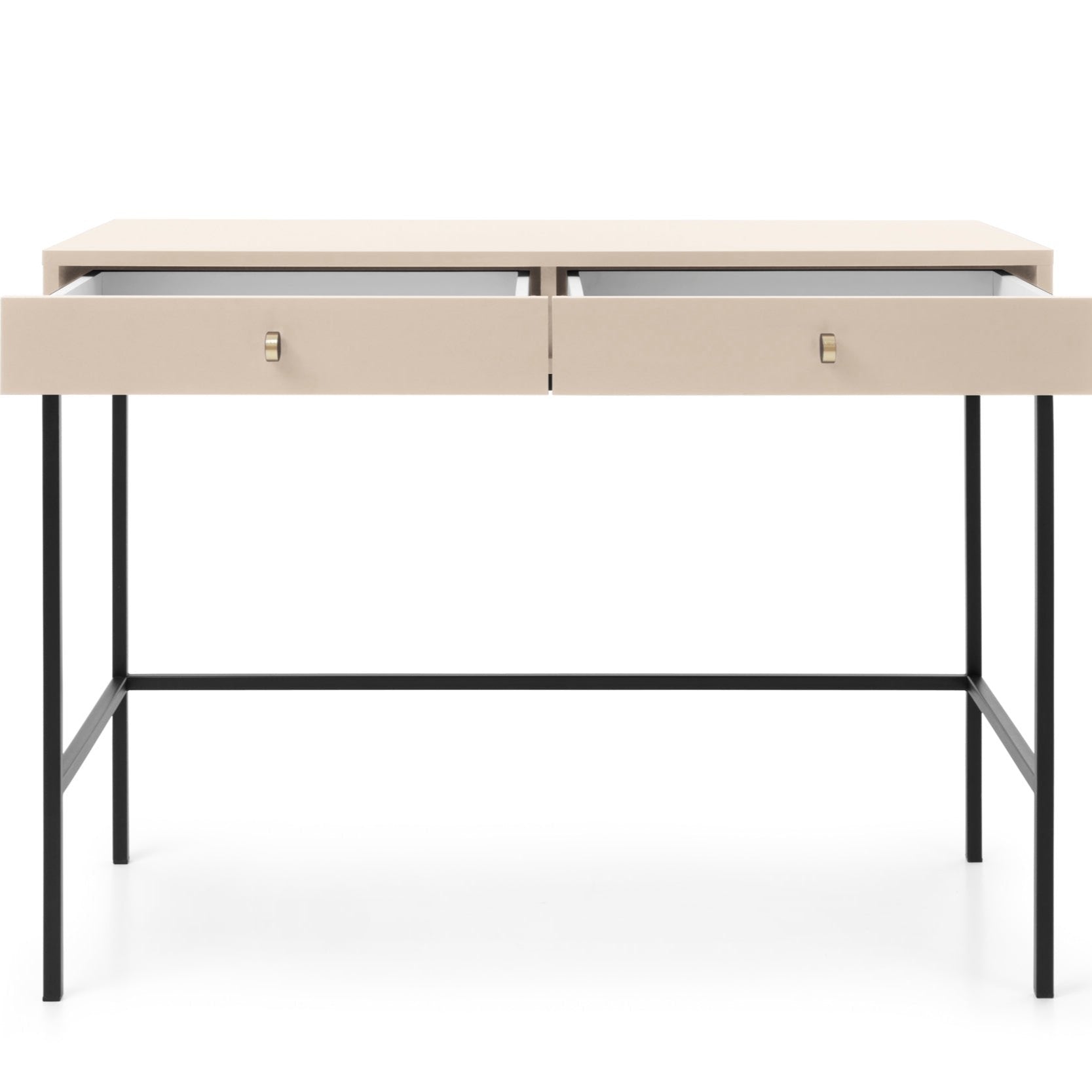 Console d'entrée 2 tiroirs en bois laminé Canterno 104x77 cm