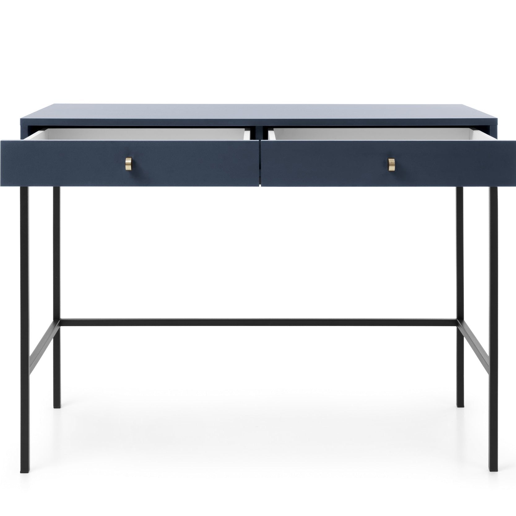 Console d'entrée 2 tiroirs en bois laminé Canterno 104x77 cm