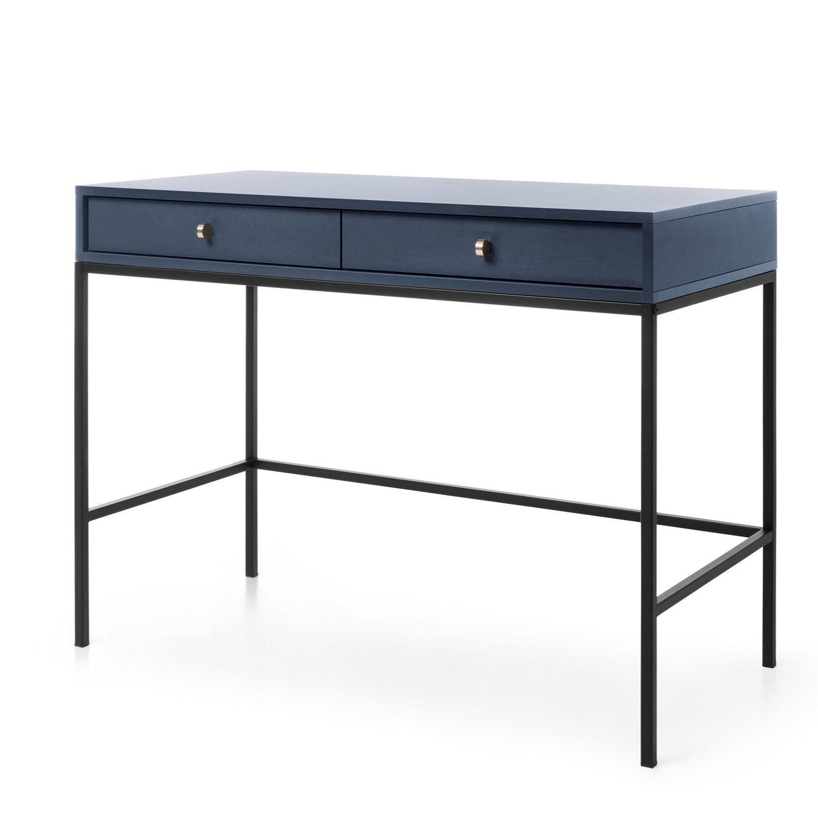 Console d'entrée 2 tiroirs en bois laminé Canterno 104x77 cm