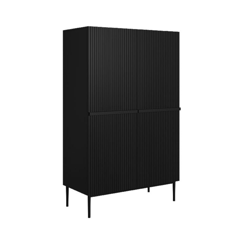 Buffet 2 portes 100 x 160 cm Nicole avec pied en métal noir