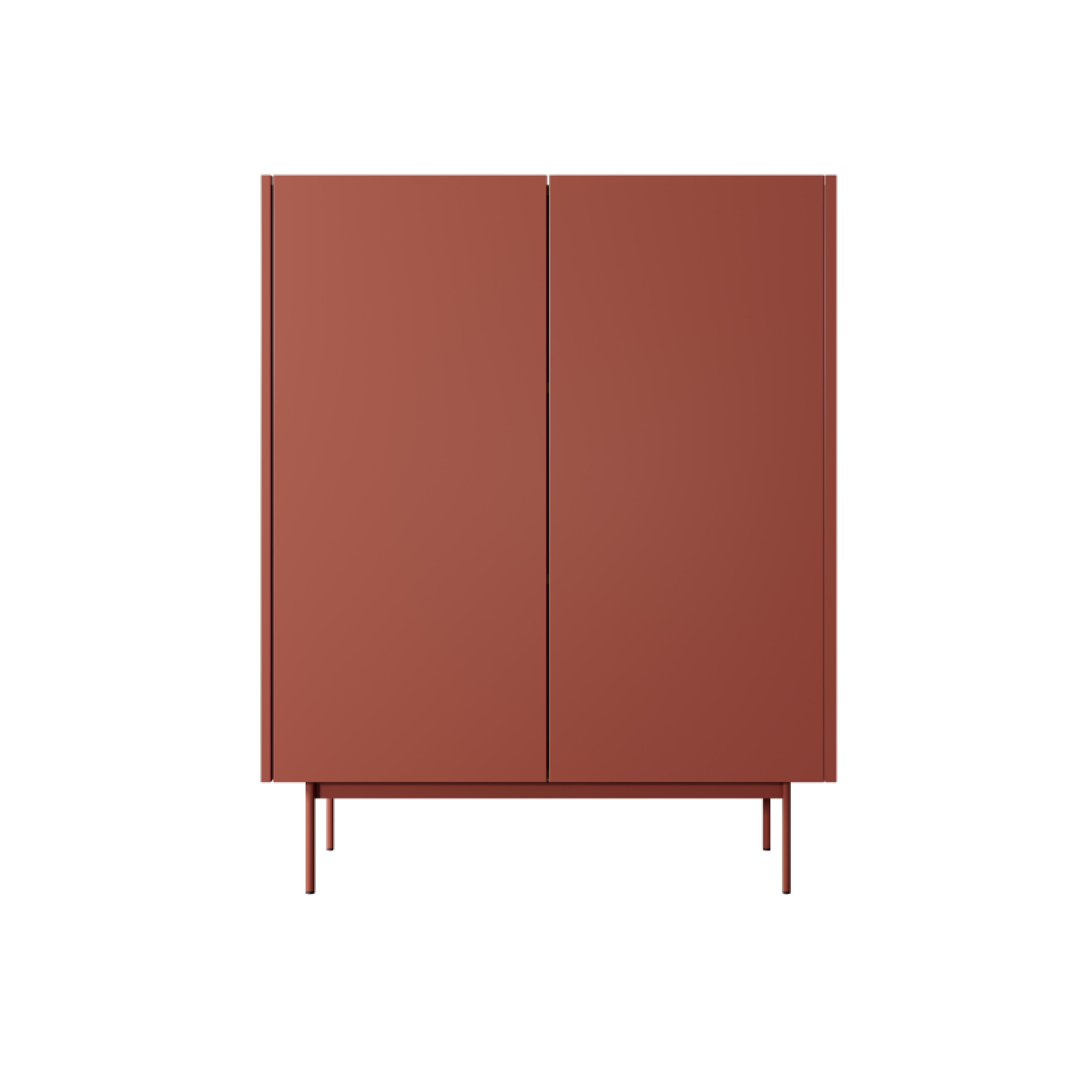 Credenza alta 2 ante in legno laminato Lago 97x122 cm