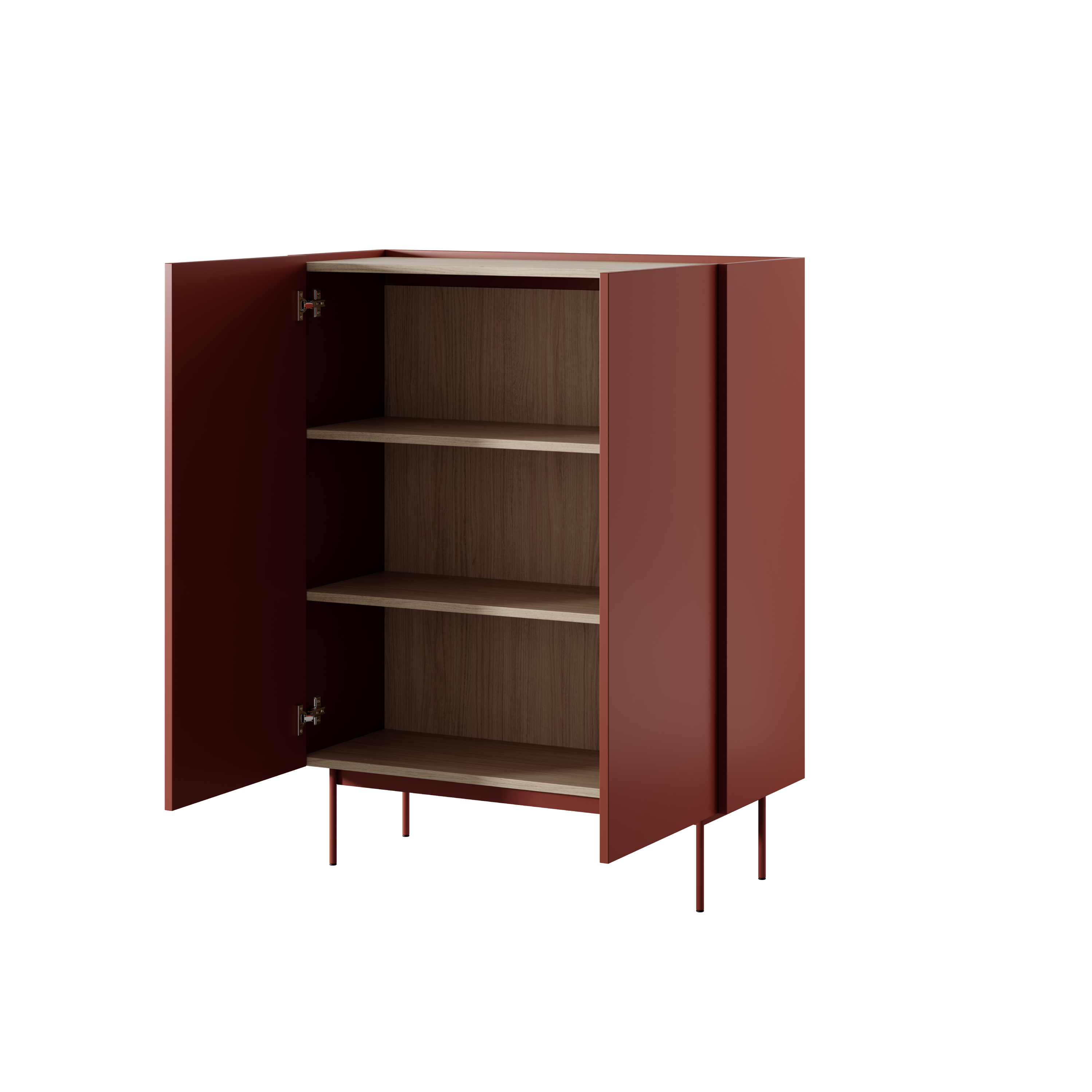 Credenza alta 2 ante in legno laminato Lago 97x122 cm