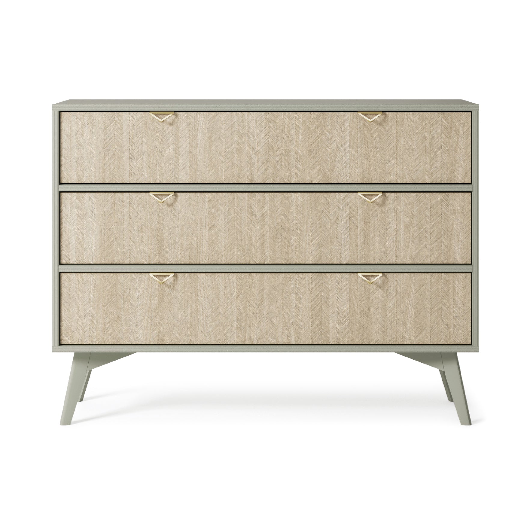 Commode 3 tiroirs en bois laminé Vanity 106x80 cm