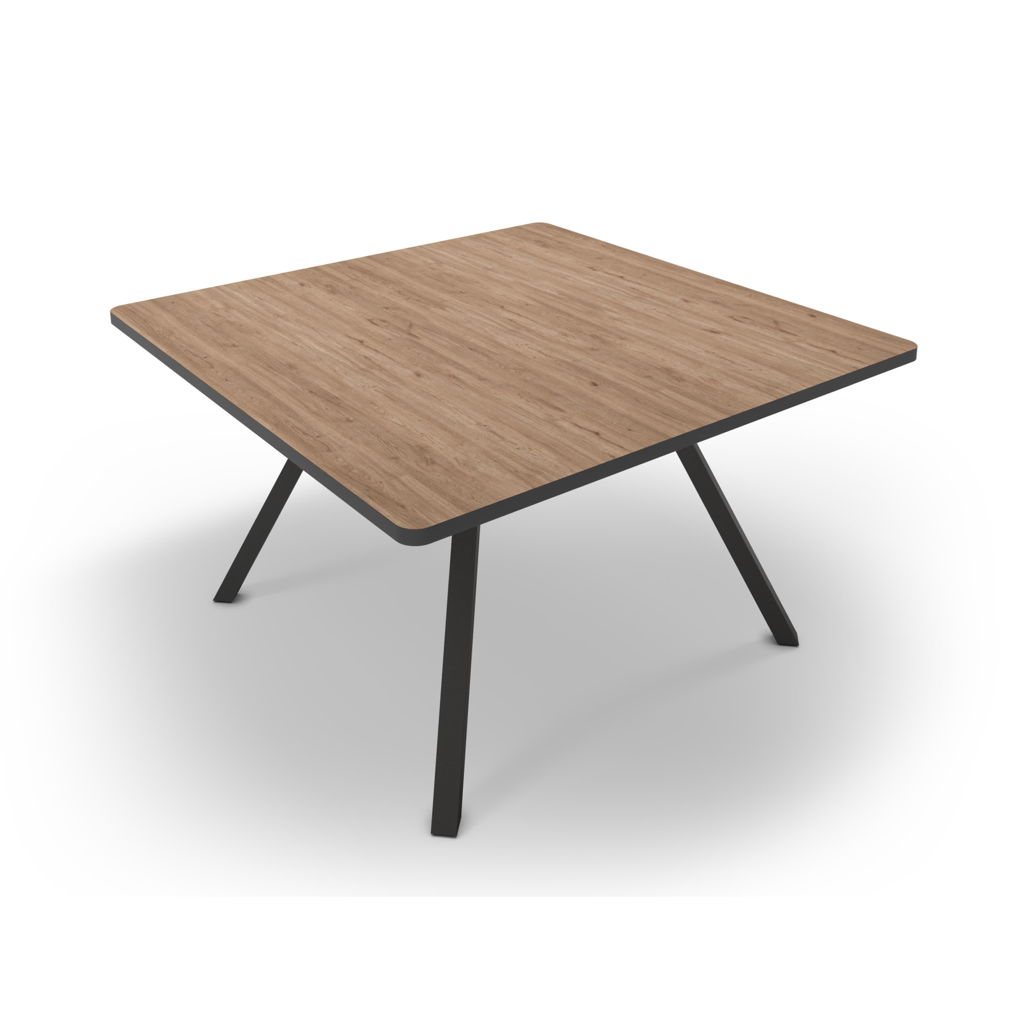 Tavolo quadrato per 4/8 persone in legno rovere Bob 136x136 cm