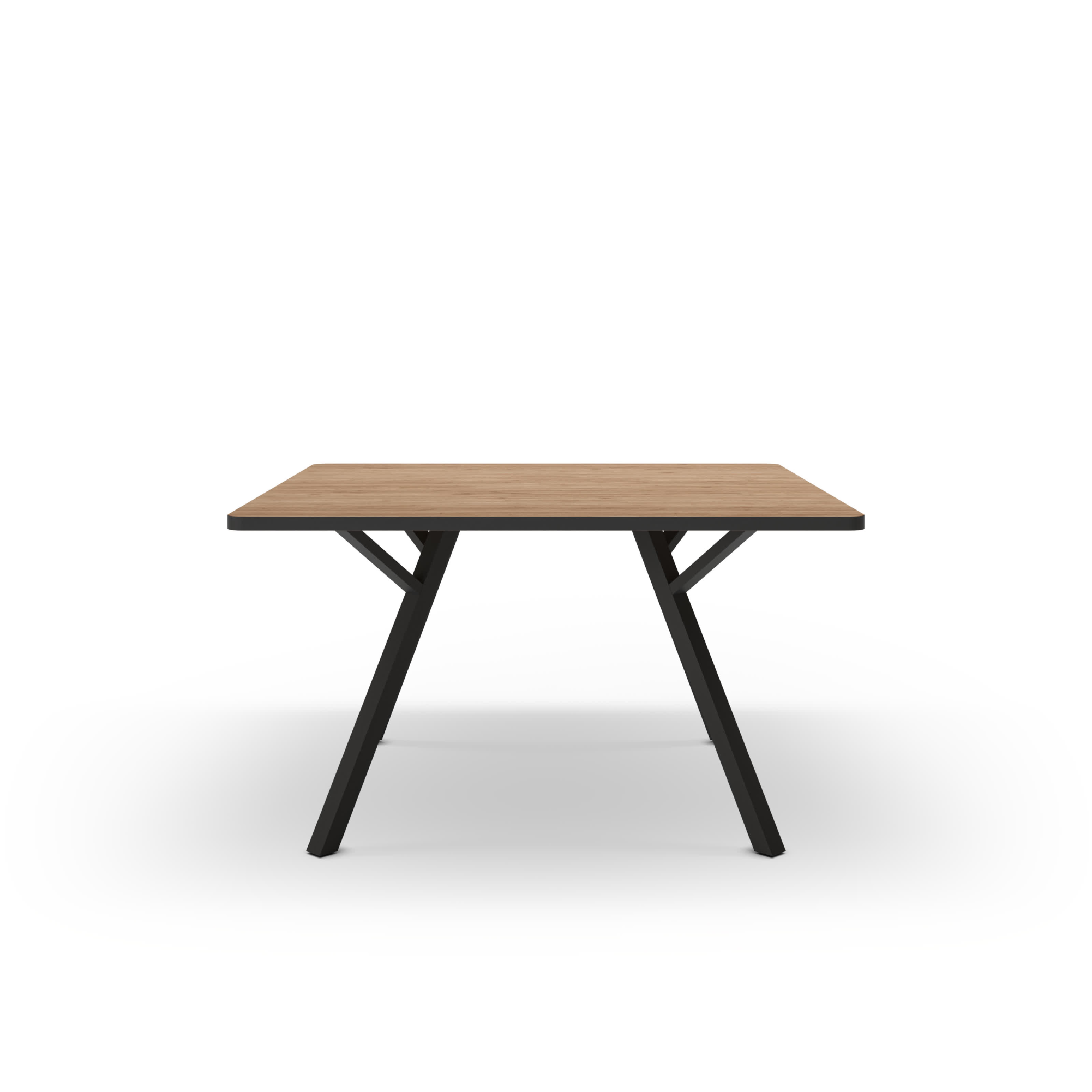 Tavolo quadrato per 4/8 persone in legno rovere Bob 136x136 cm