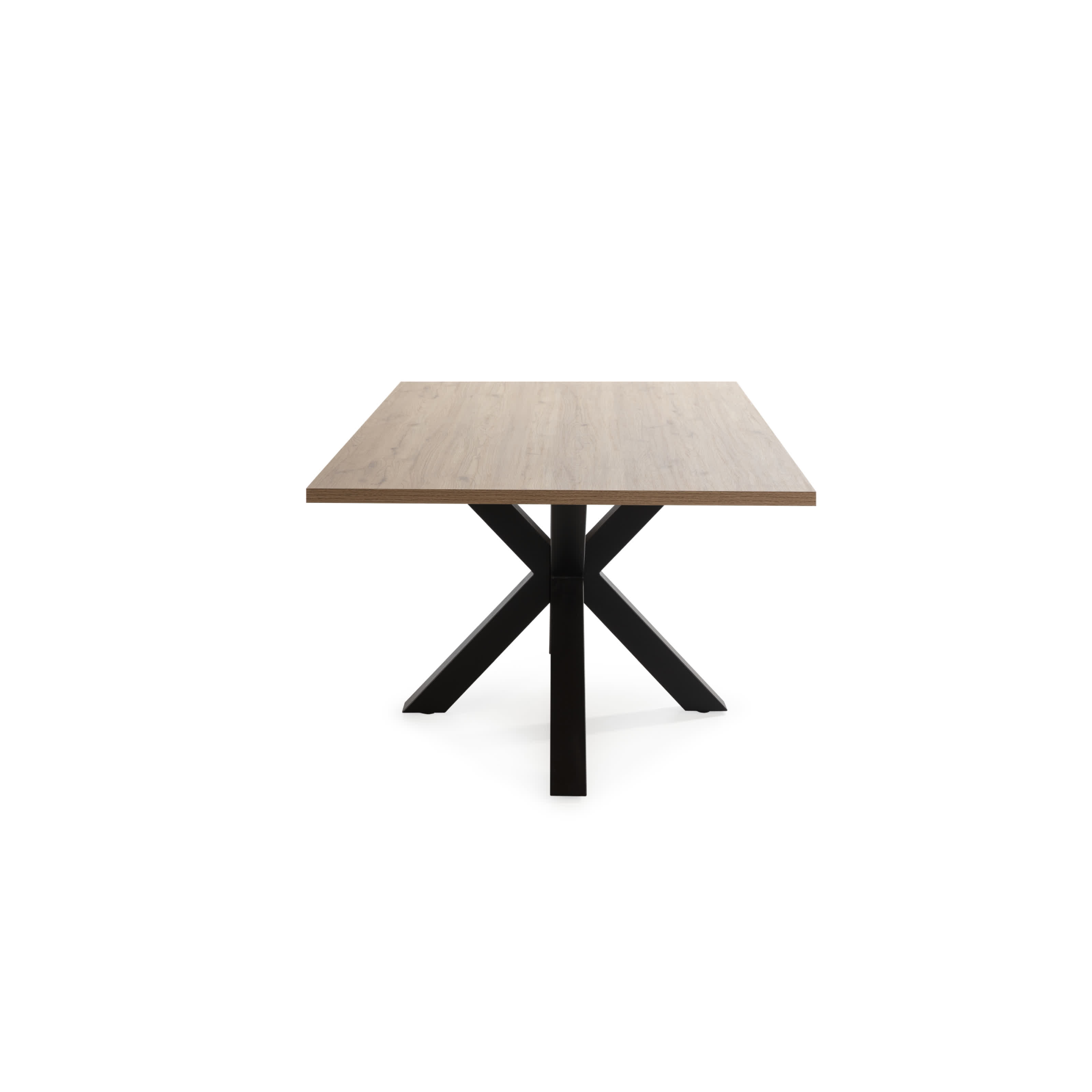 Tavolo rettangolare con piede in ferro per 6/8 persone Aster 180x76 cm