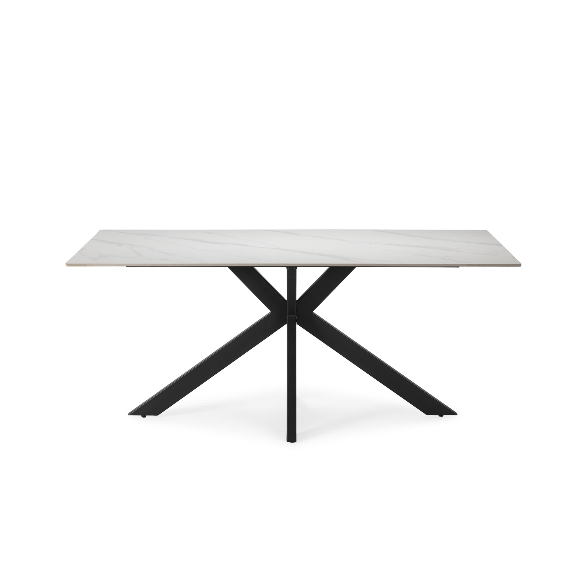 Tavolo fisso 6 posti in pietra Stella 180x76 cm