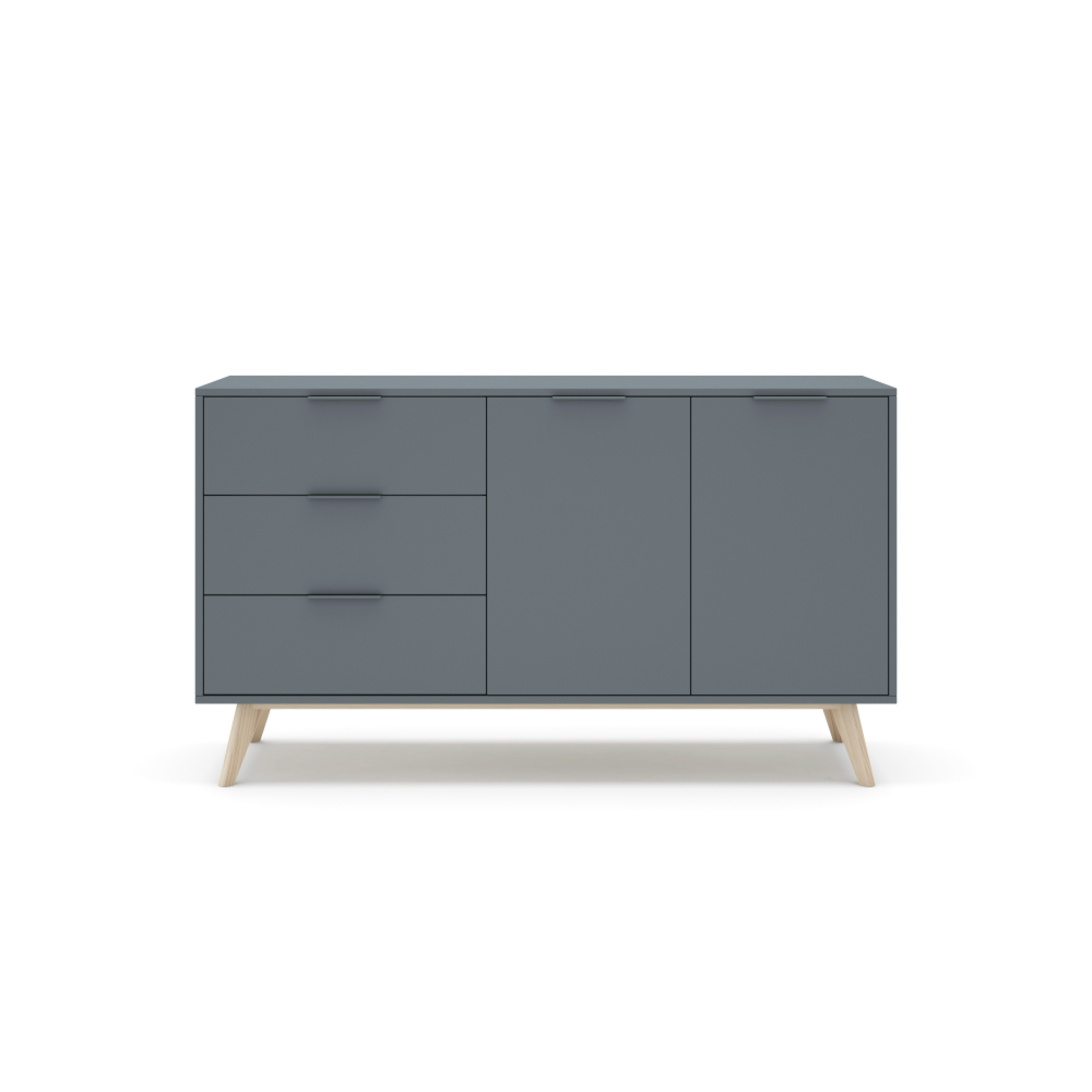 Credenza 2 ante e 3 cassetti Nordica 140x81 cm