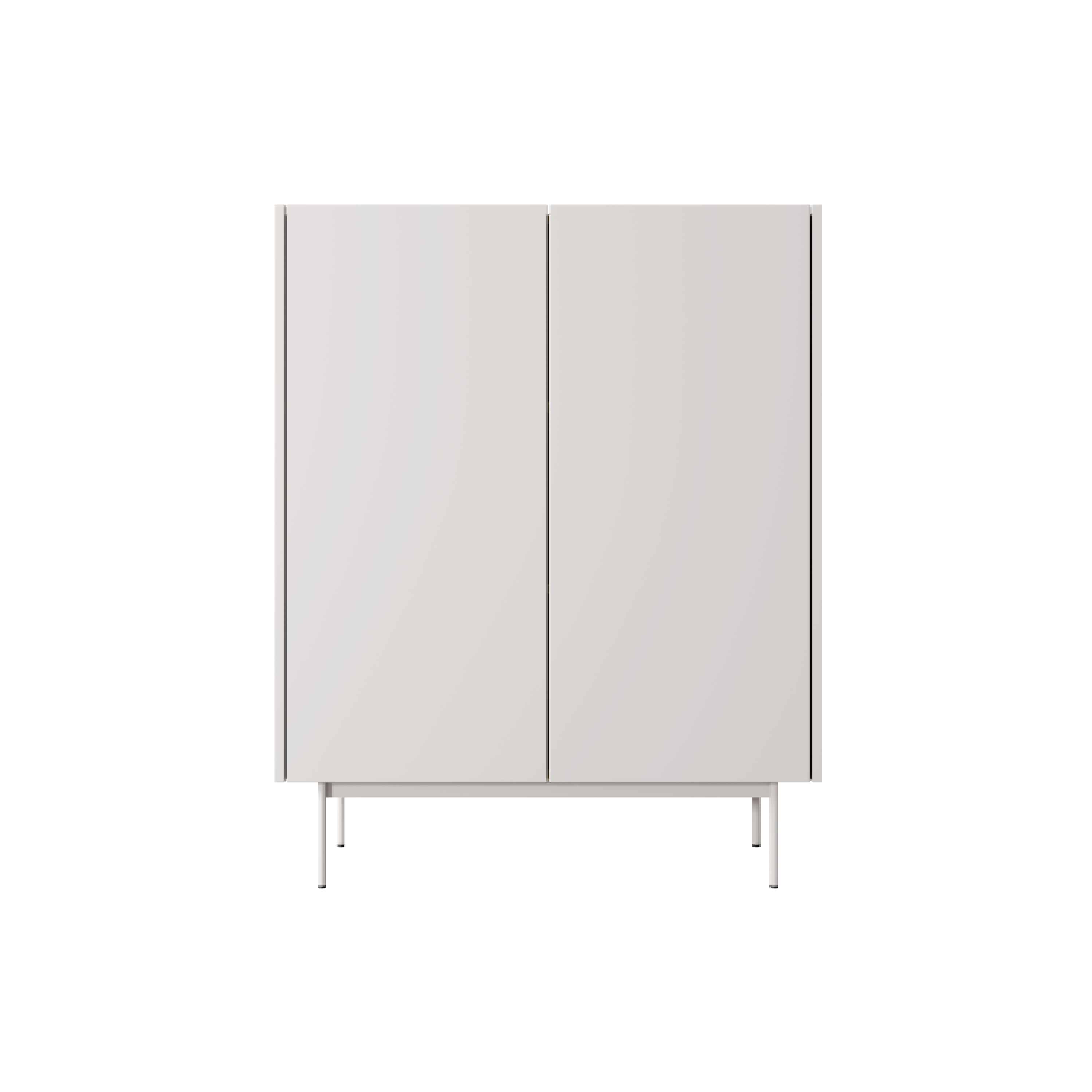 Credenza alta 2 ante in legno laminato Lago 97x122 cm
