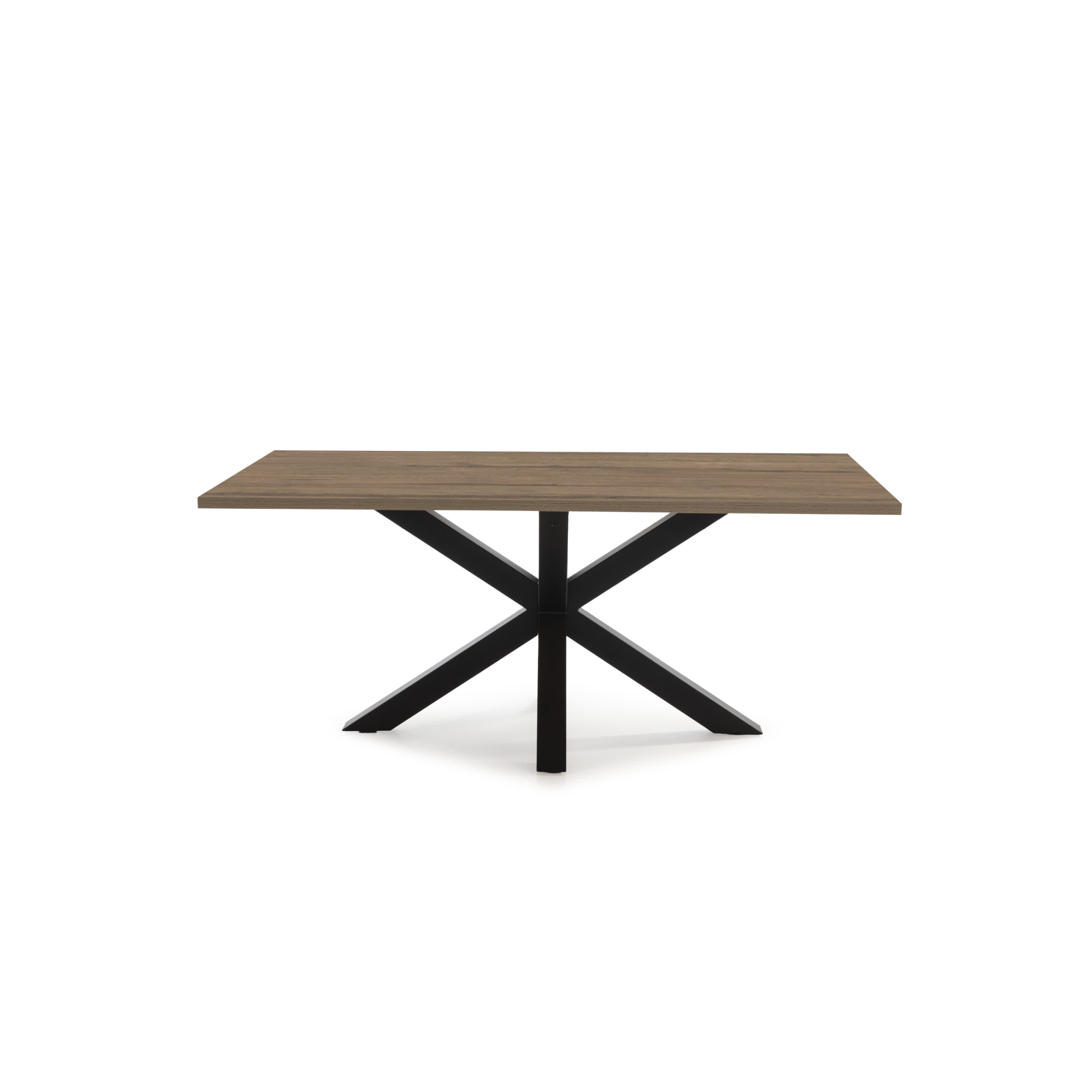 Tavolo rettangolare con piede in ferro per 6/8 persone Aster 180x76 cm