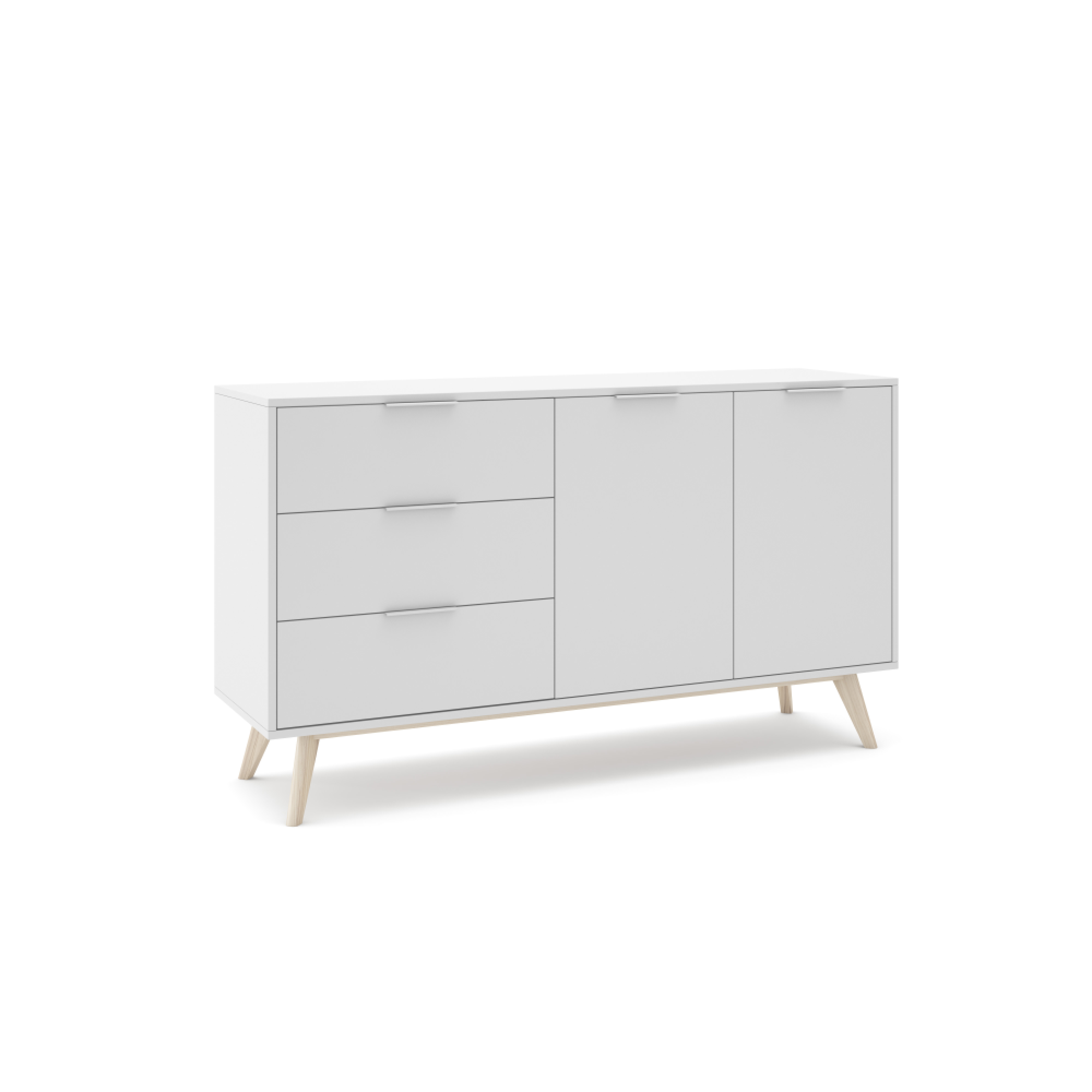Credenza 2 ante e 3 cassetti Nordica 140x81 cm