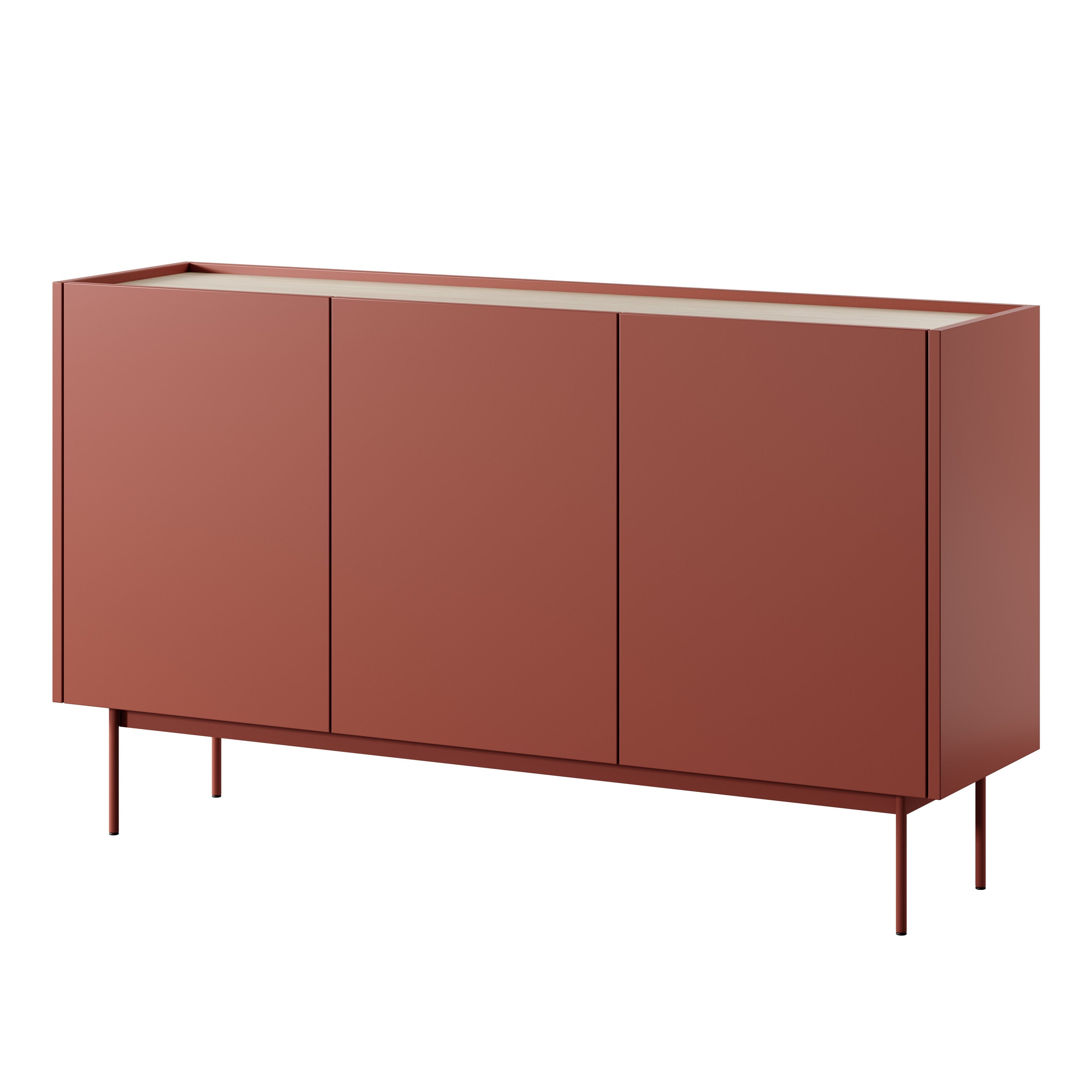 Buffet 3 portes en bois laminé Lago 144x83 cm