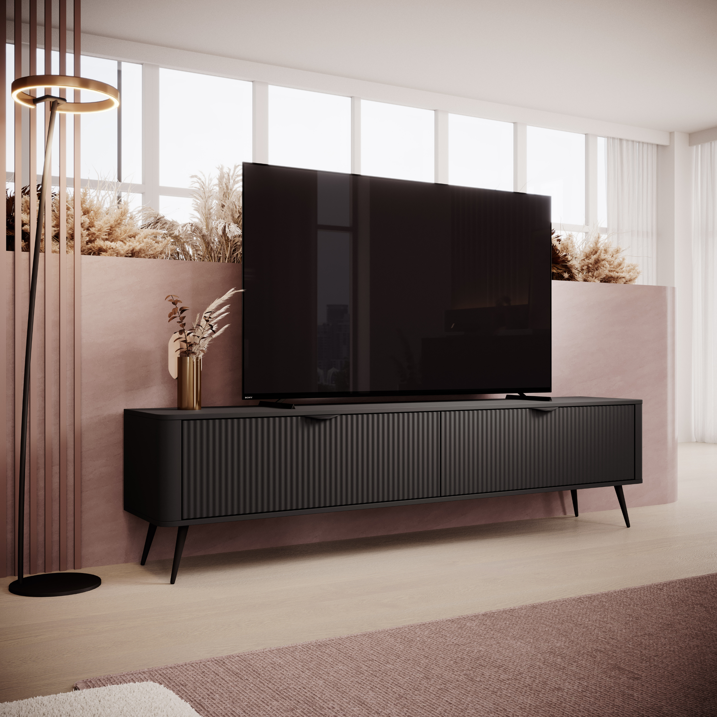 Mobile TV con 2 ante Essenza 200x51 cm