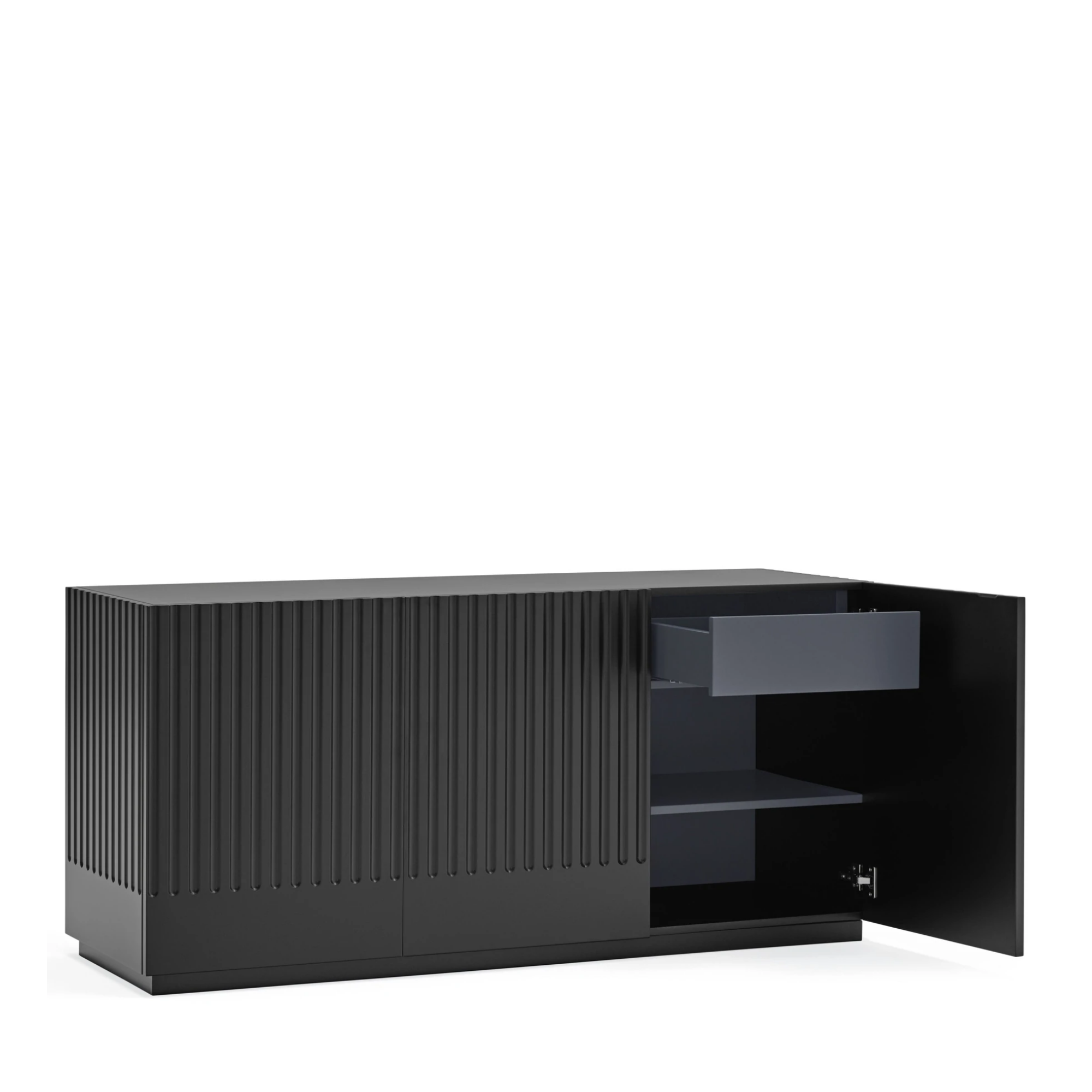 Buffet 3 portes 148x48 cm Doric de Teulat noir