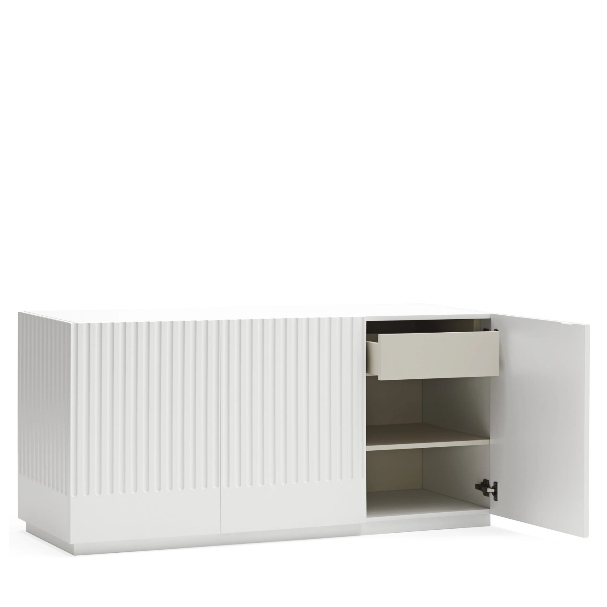 Buffet 3 portes 148x48 cm Doric de Teulat blanc