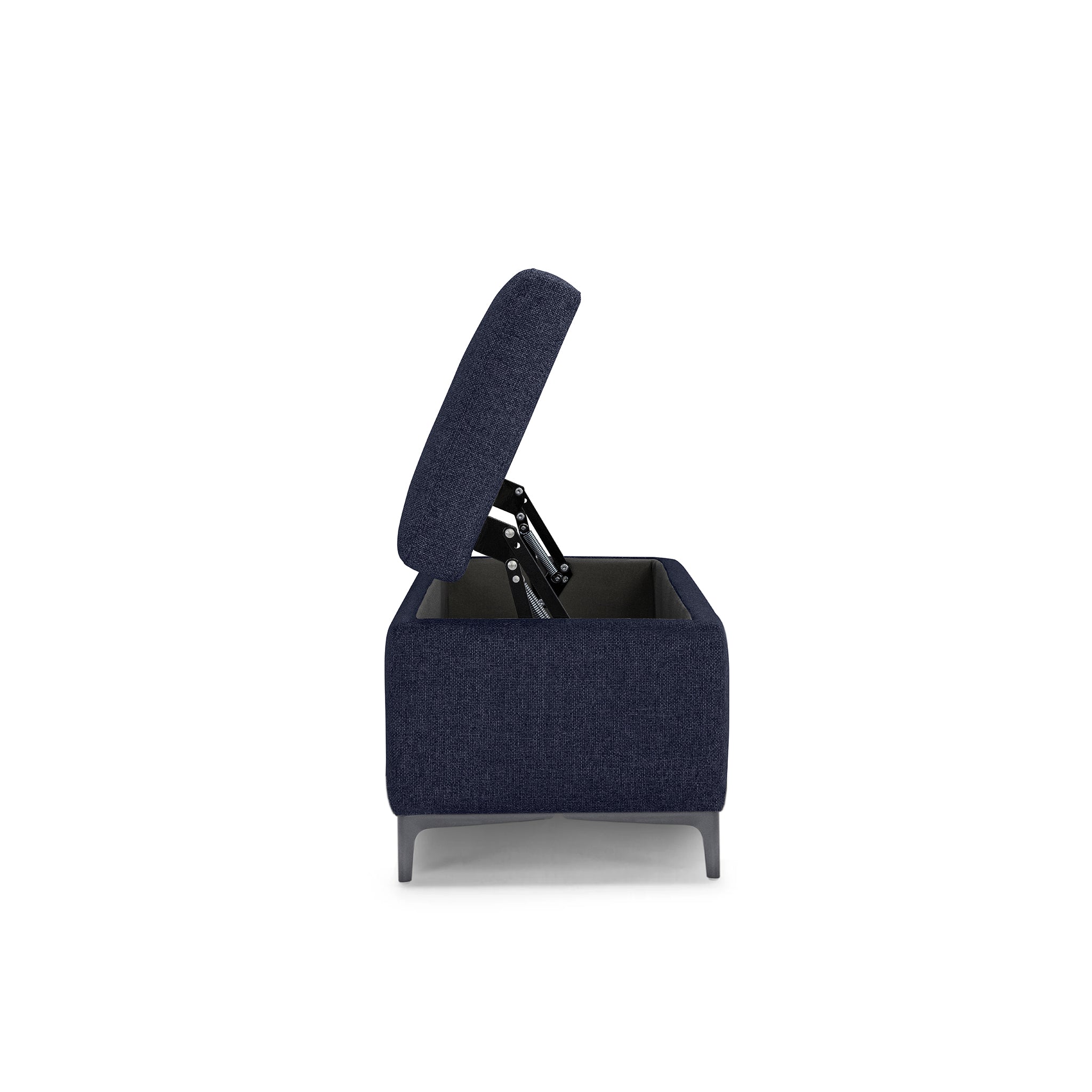Banc AVIGLIANA 110x50 cm Made in Italy en tissu tramé bleu
