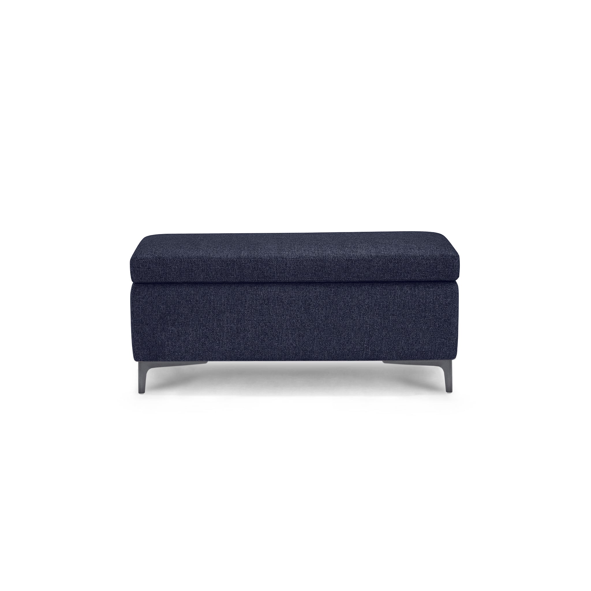 Banc AVIGLIANA 110x50 cm Made in Italy en tissu tramé bleu