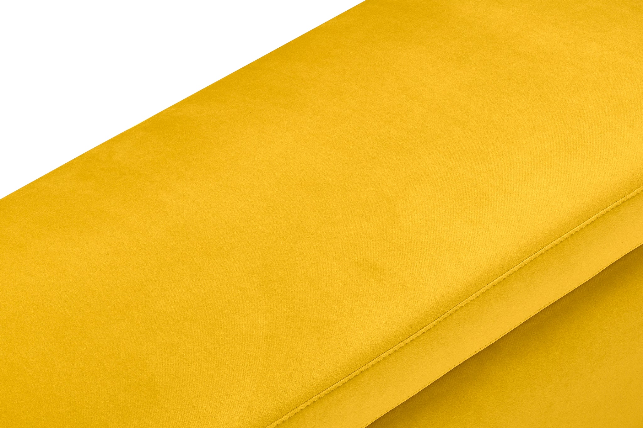 Banc VIANA rangement Made in Italy en velours jaune