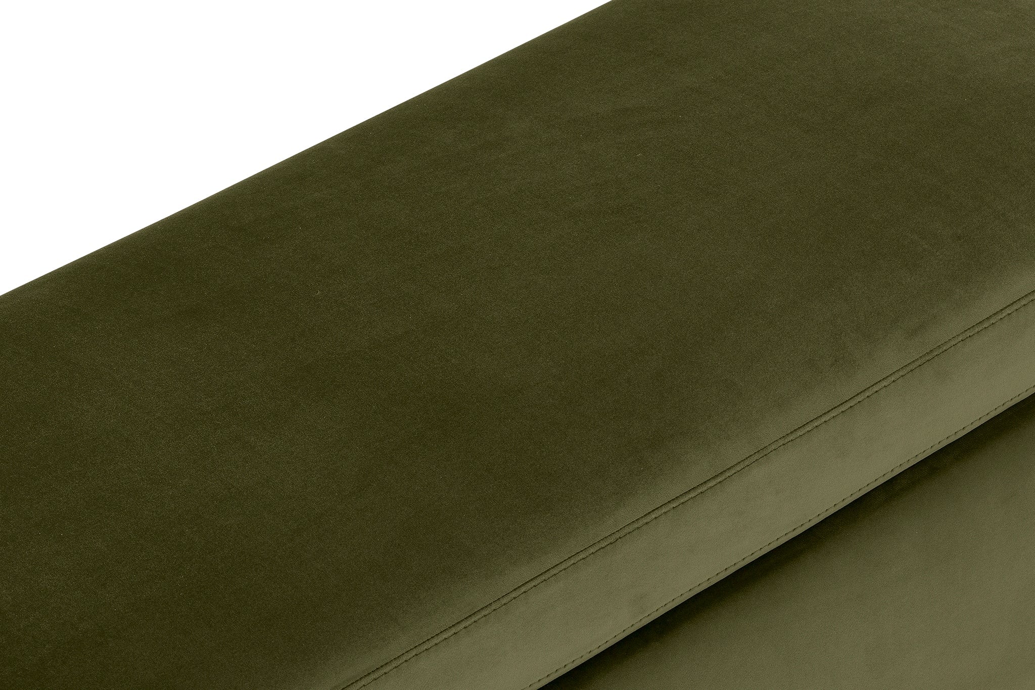 Banc rangement Made in Italy en velours vert VIANA