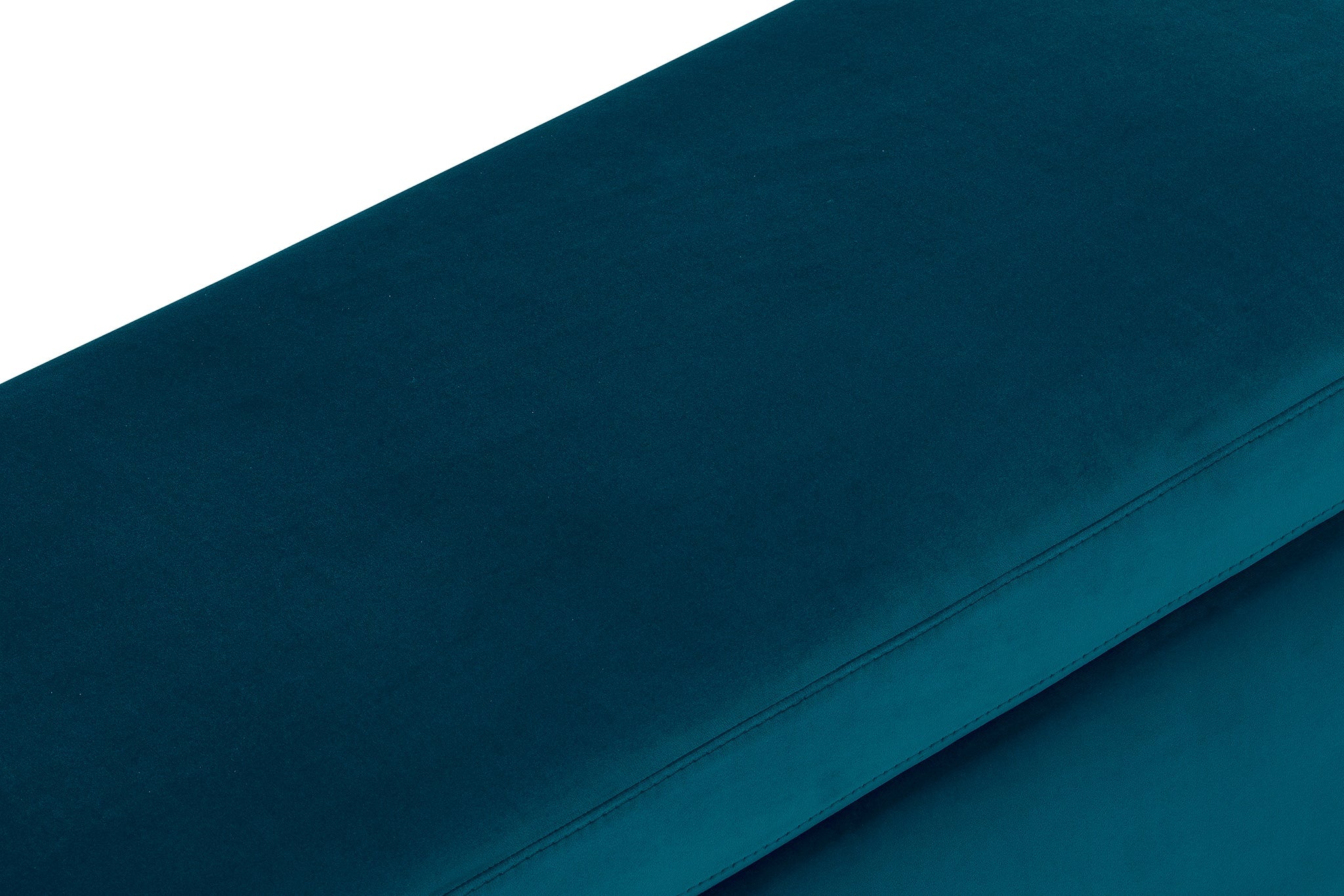 Banc SARDORELLA 110x45 cm rangement Made in Italy en velours pétrole