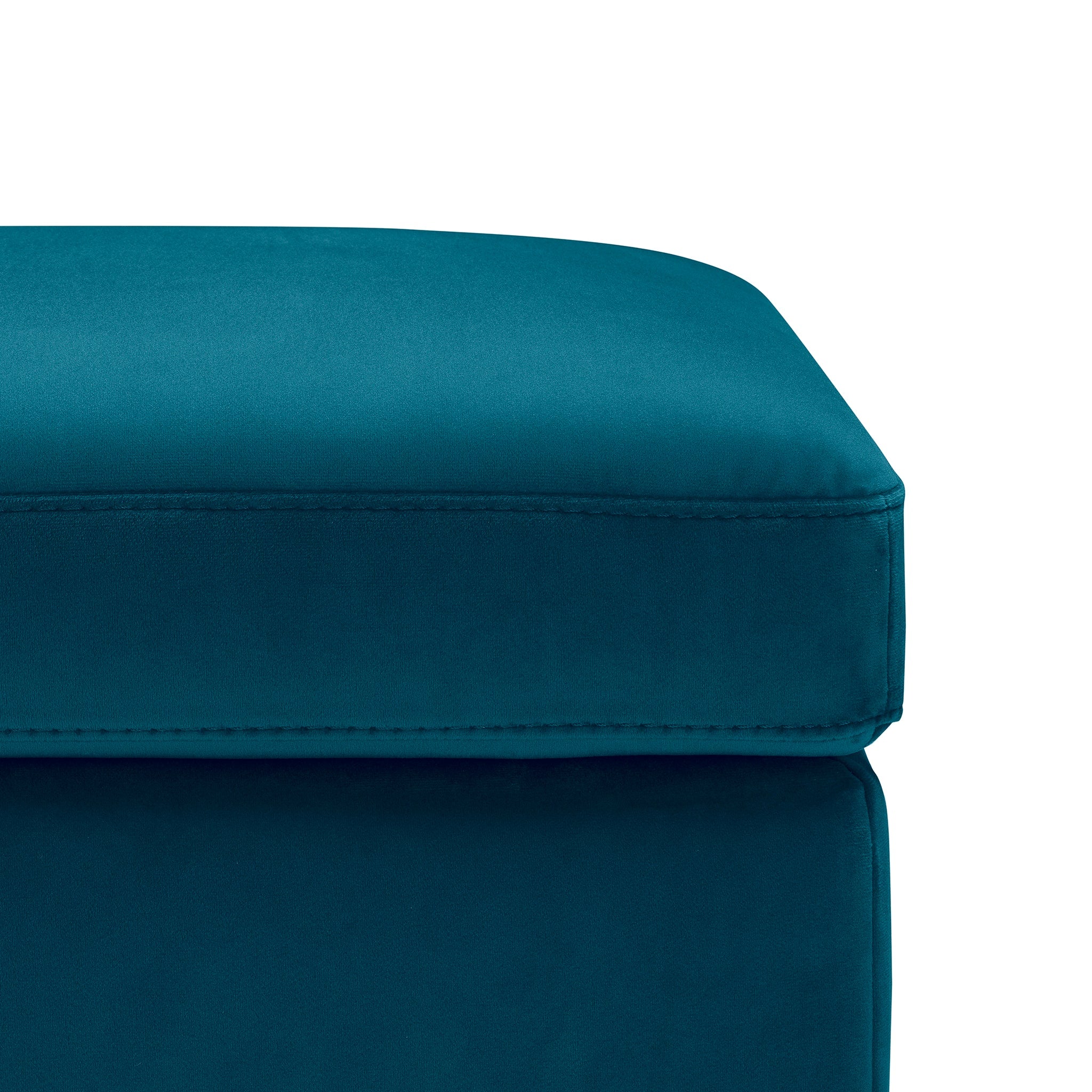 Banc VIANA rangement Made in Italy en velours pétrole
