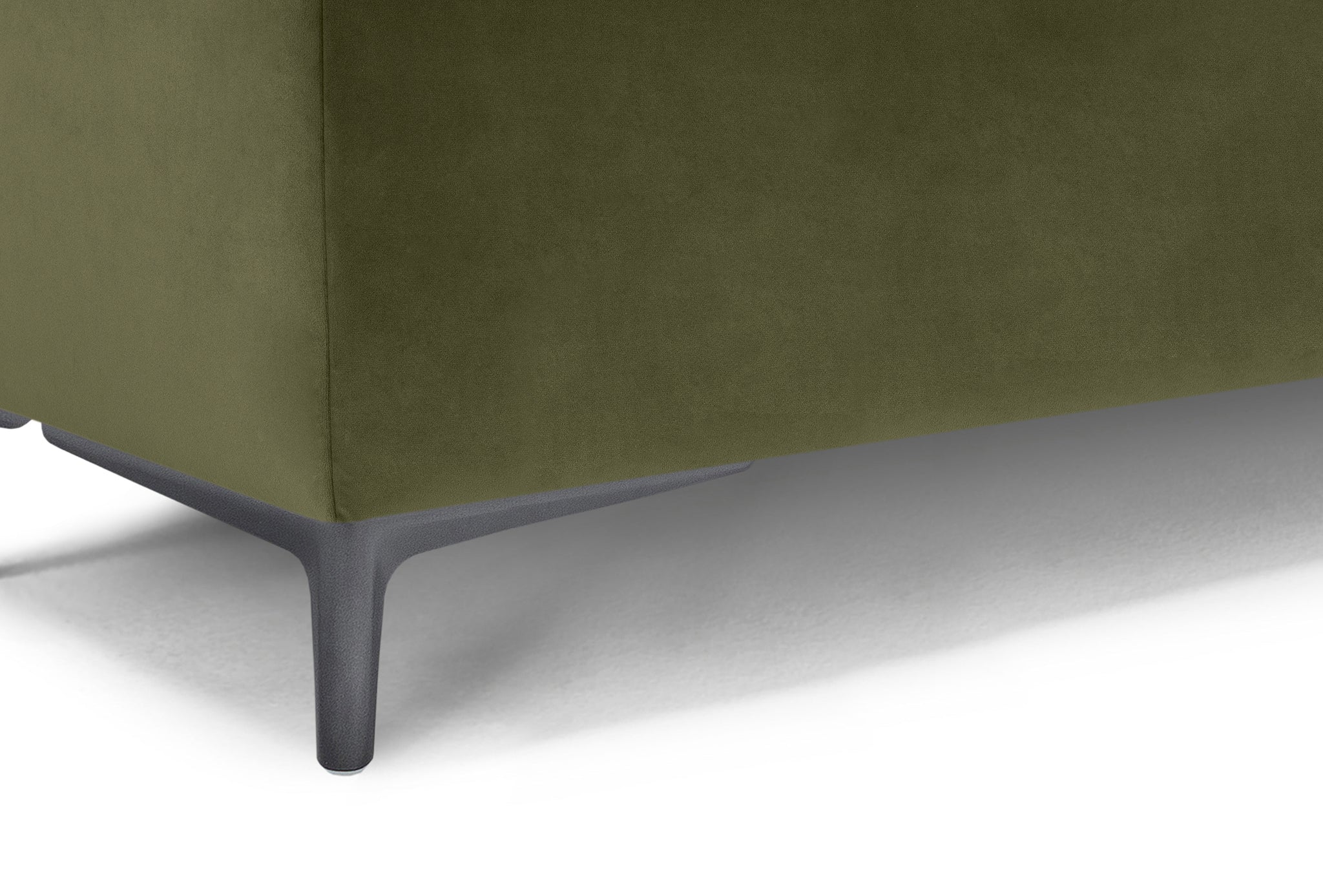Banc AVIGLIANA 110x50 cm rangement Made in Italy en velours vert